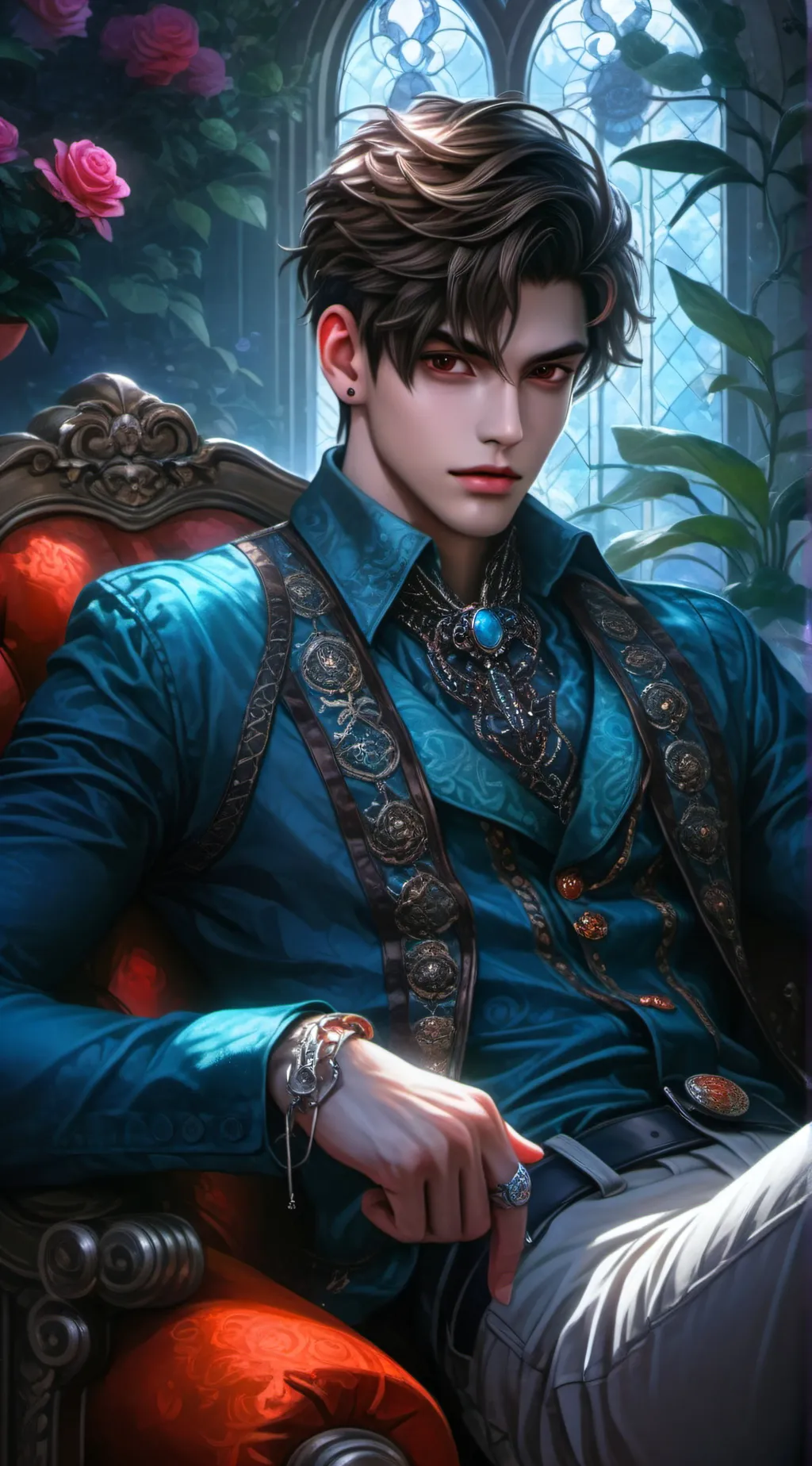 ai character: azriel  background