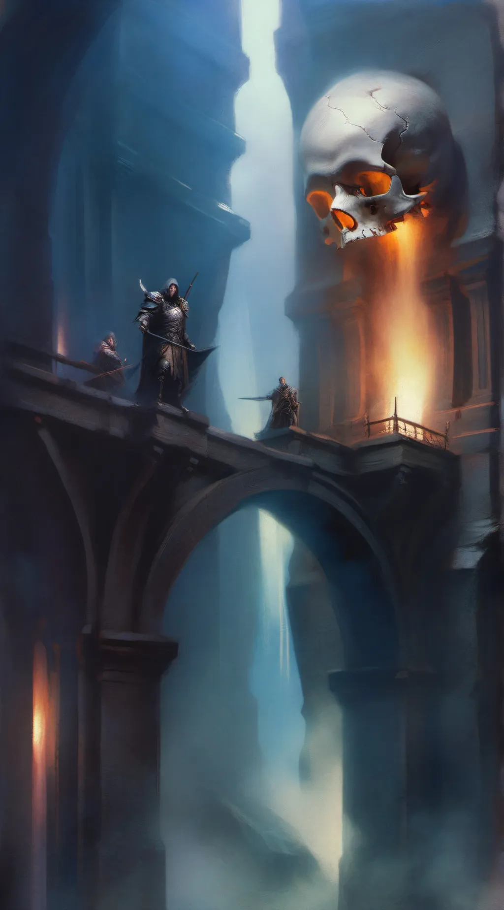 ai character: Bridge of death background