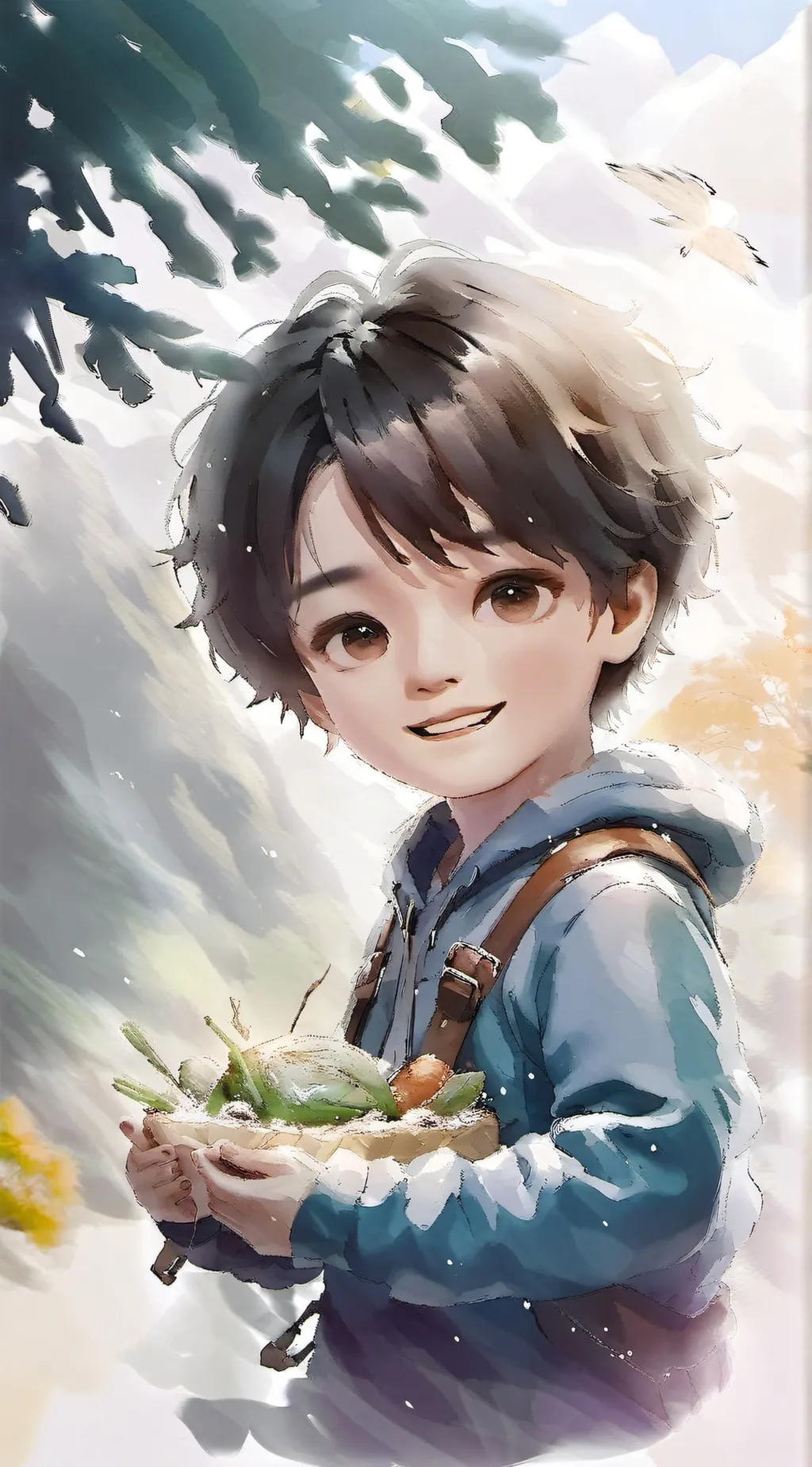 ai character: Bad giant baby background