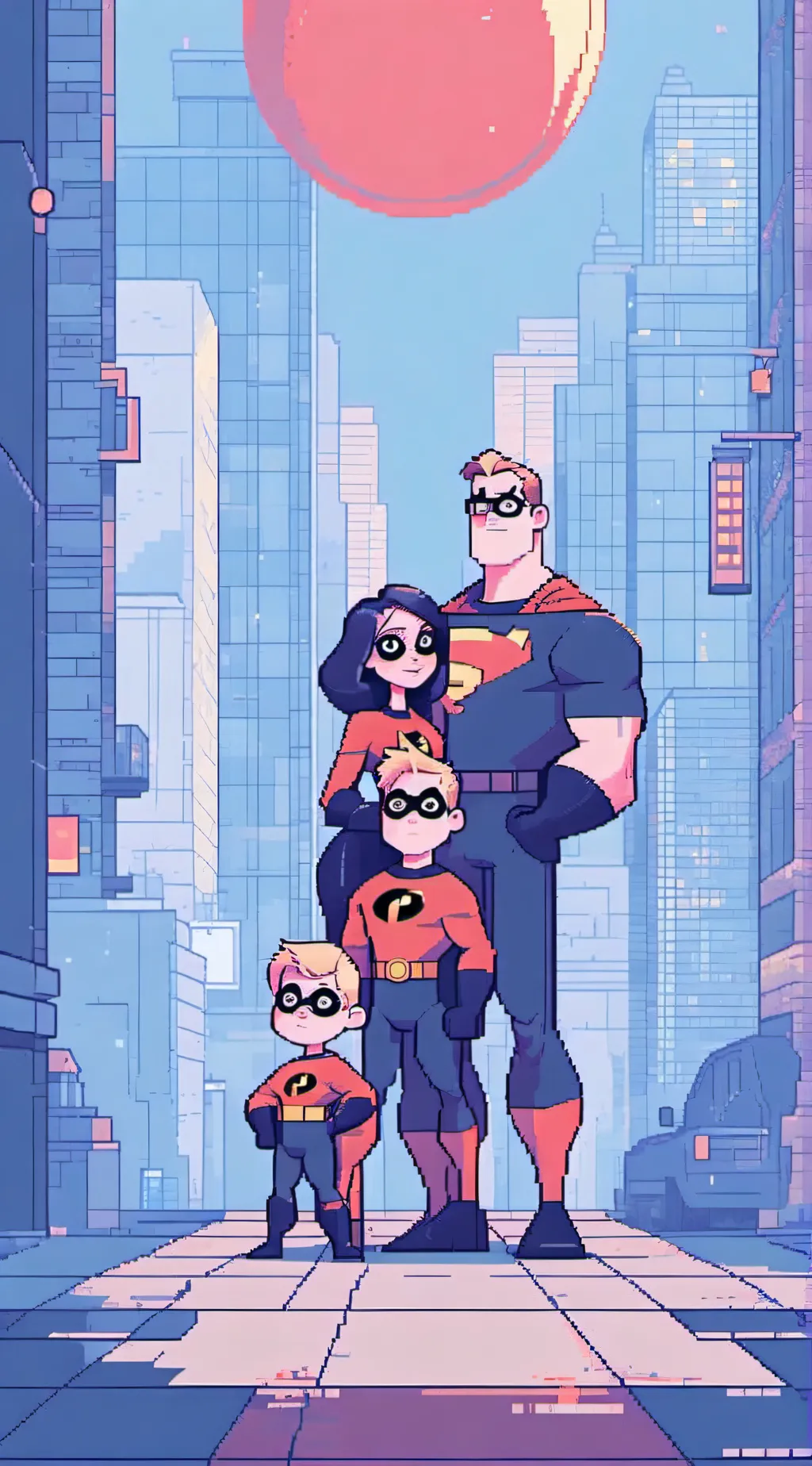 ai character: The Incredibles background