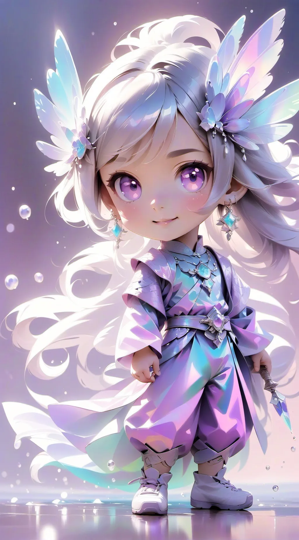 ai character: The only way  background