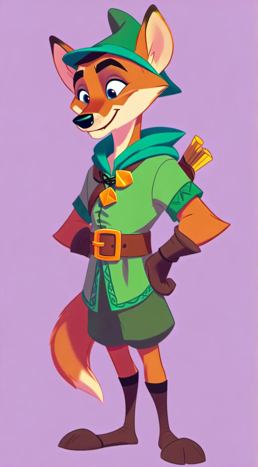 ai character: Robin hood background