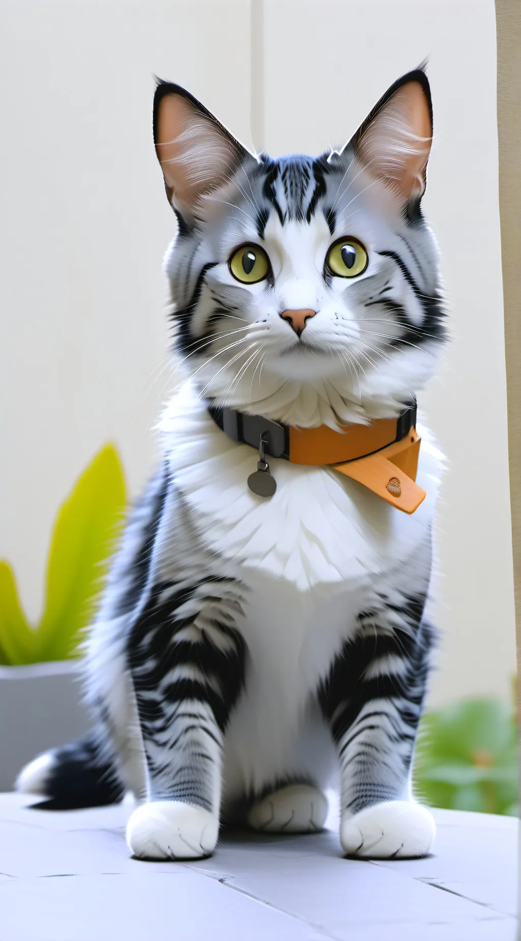 ai character: Cat background