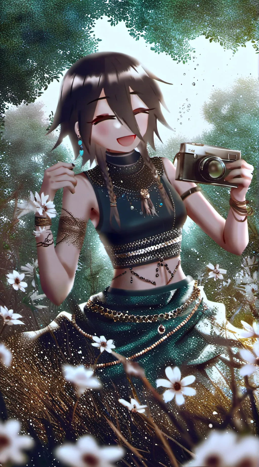 ai character: Demon slayer 💅✨ background