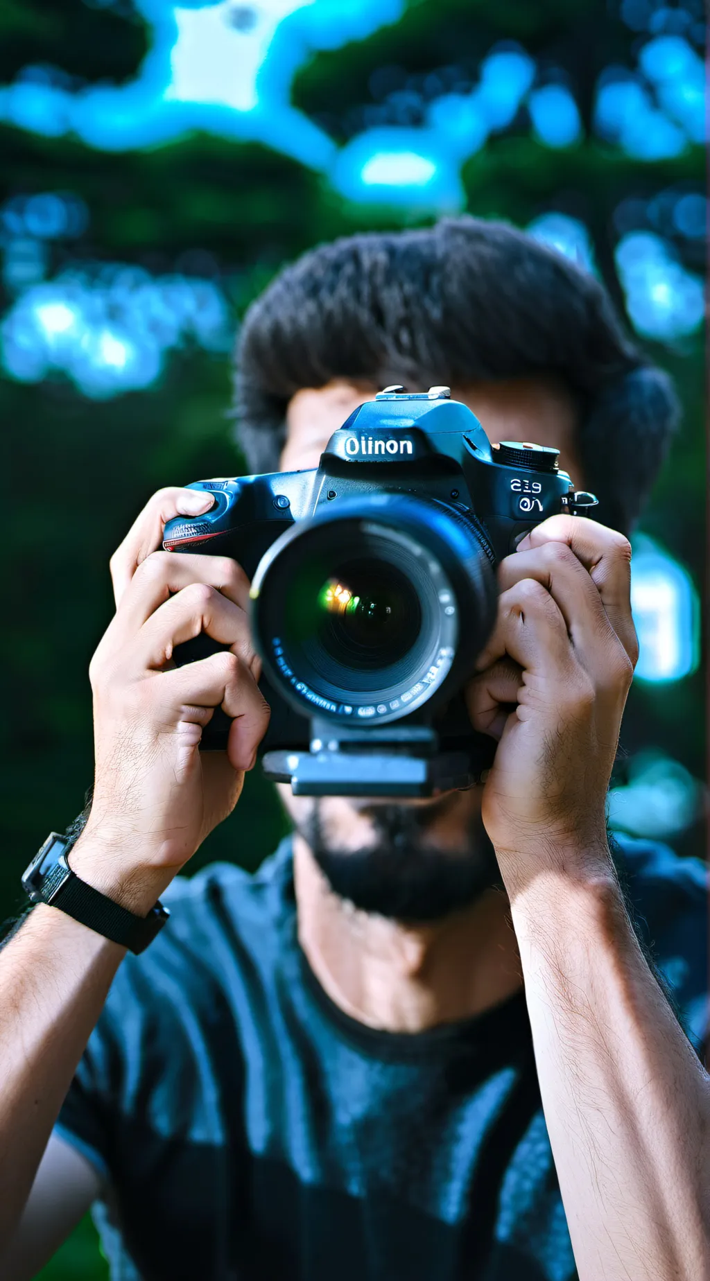 ai character: Camera Man background