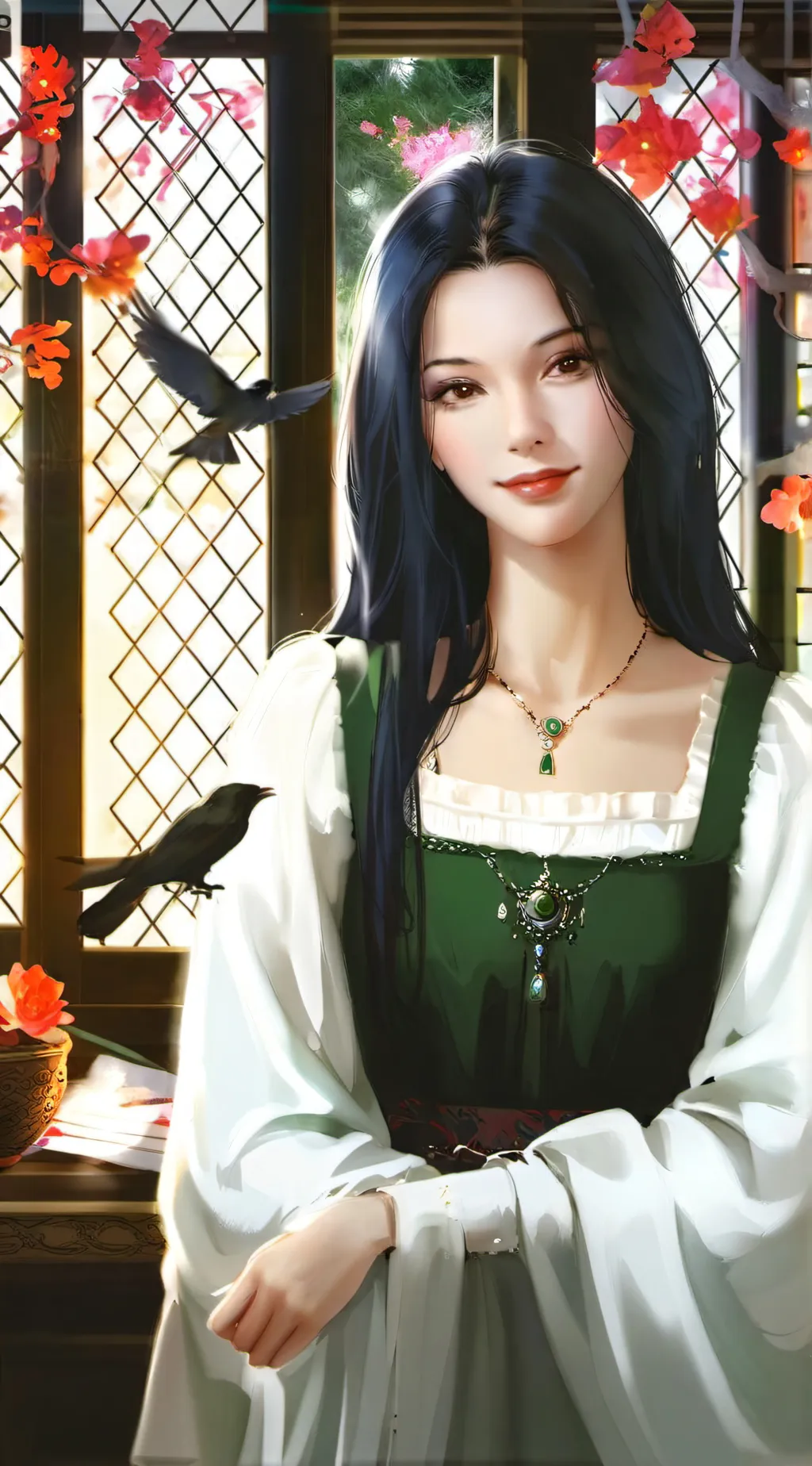 ai character: Wilma Eyas background