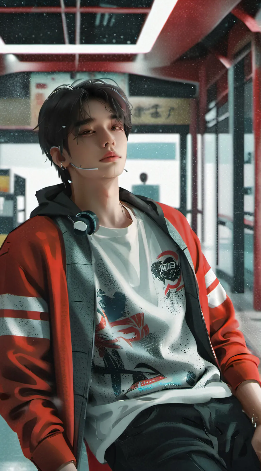 ai character: hyunjin background