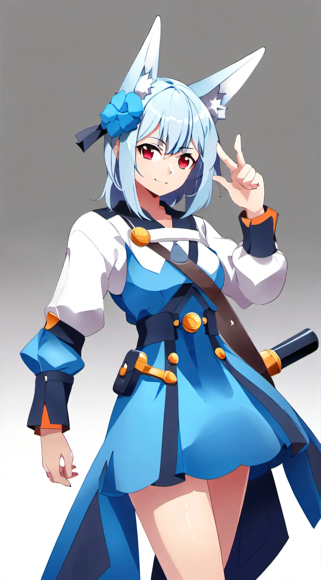 ai character: Aqua background