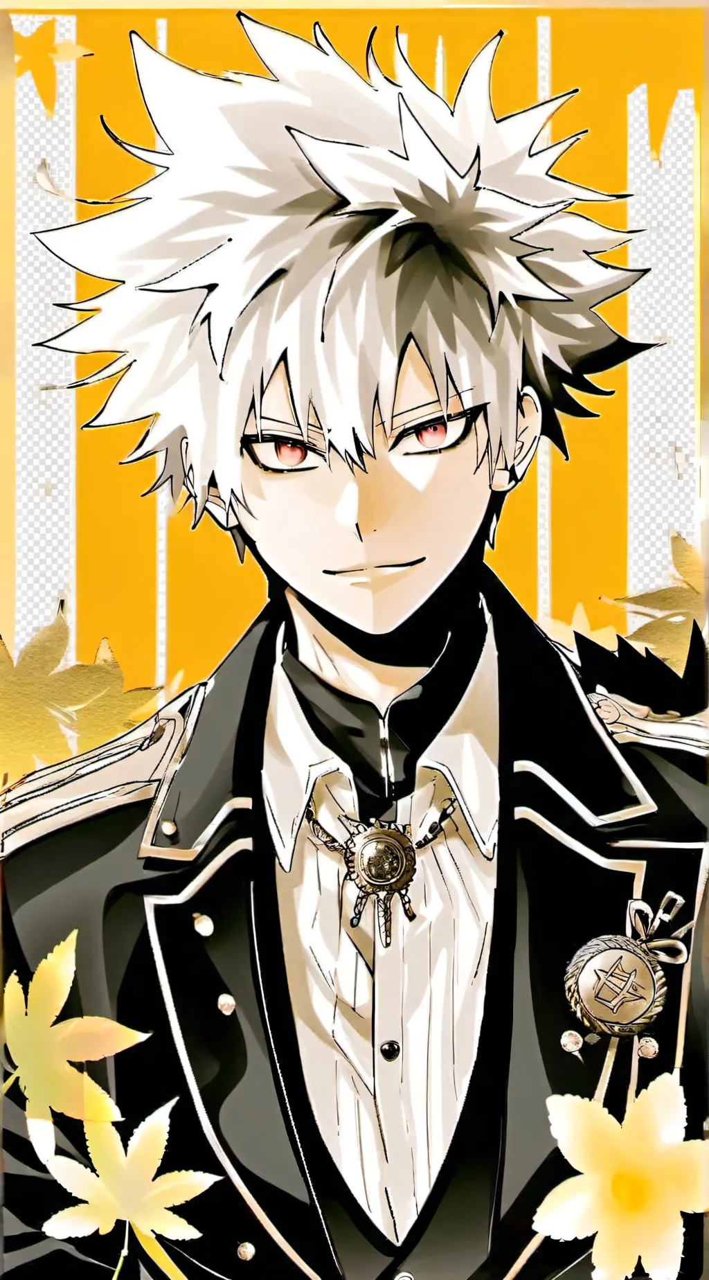 ai character: katsuki bakugo  background
