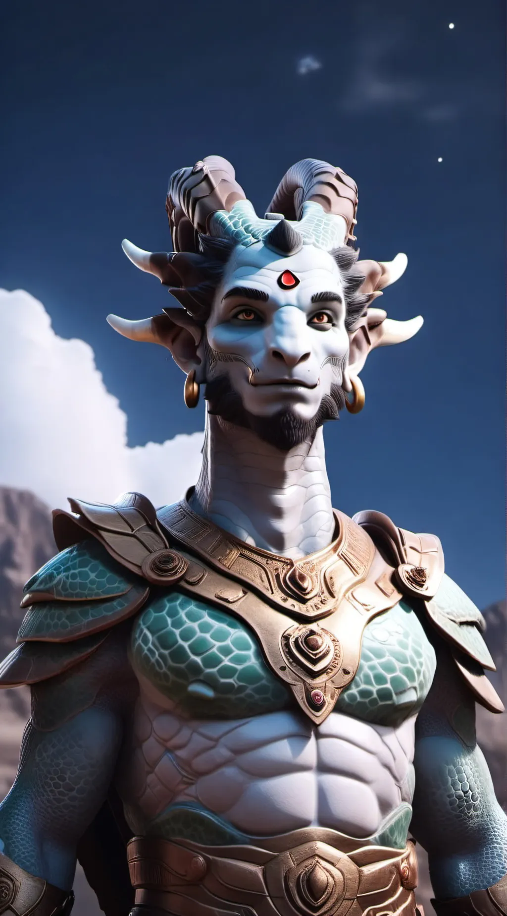 ai character: Sky background