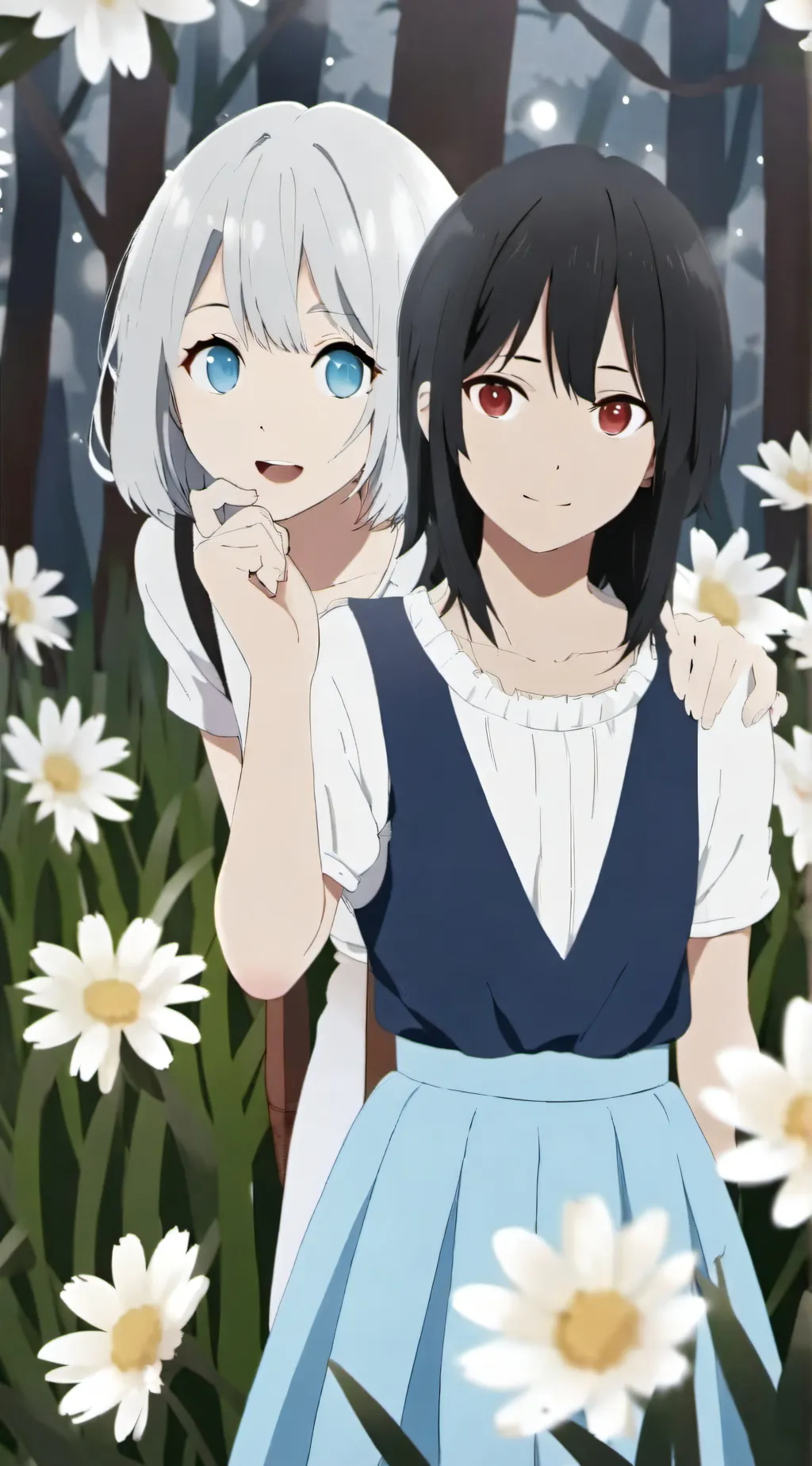 ai character: Ava and Mia background