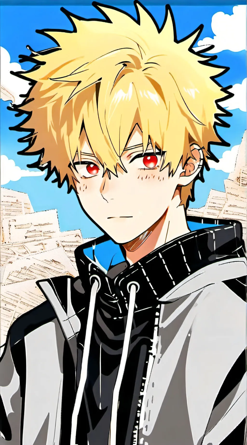 ai character: Bakugou background