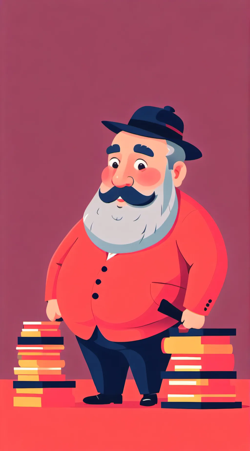 ai character: a fat dad background