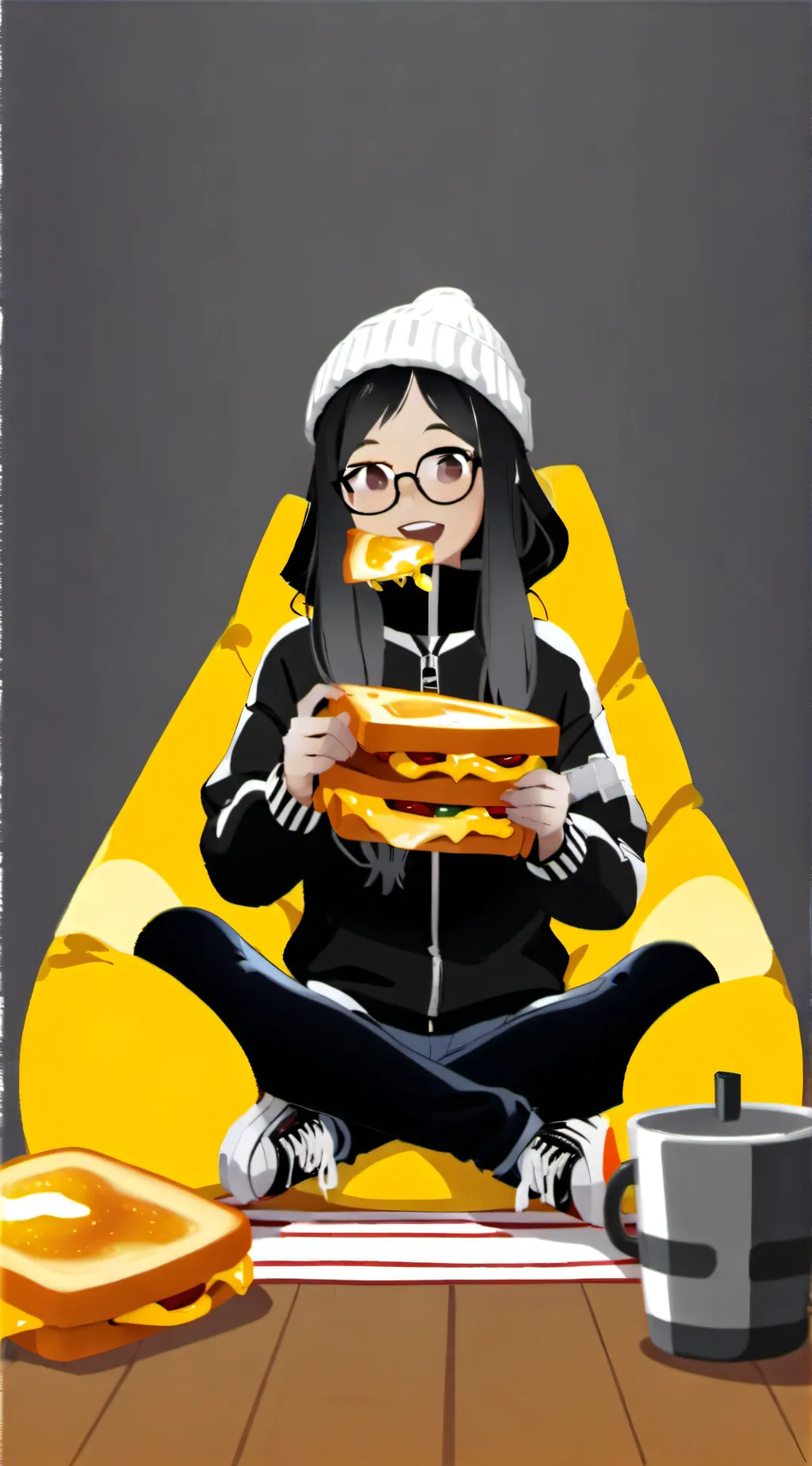 ai character: Chez Girl background