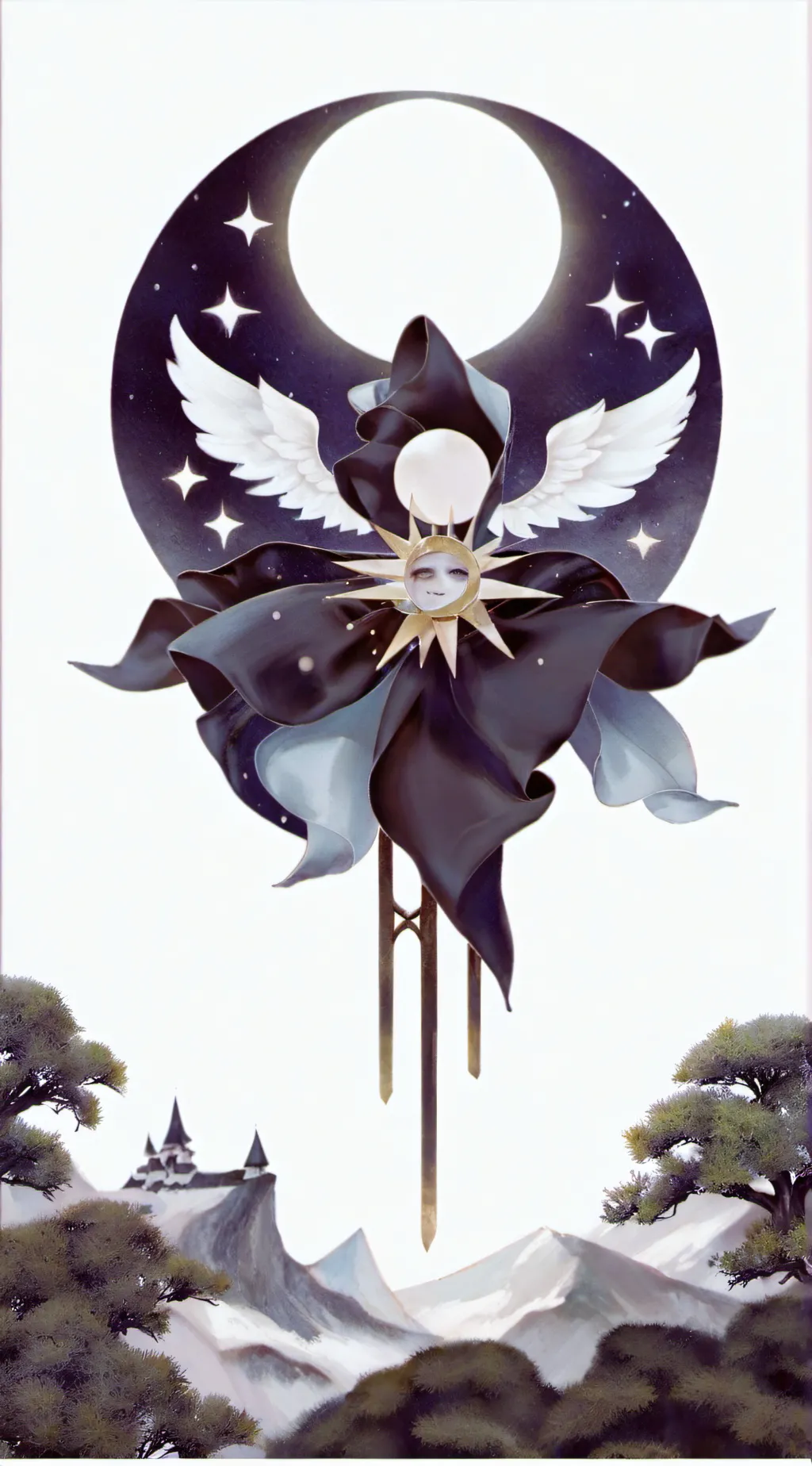 ai character: Solar X ruin background