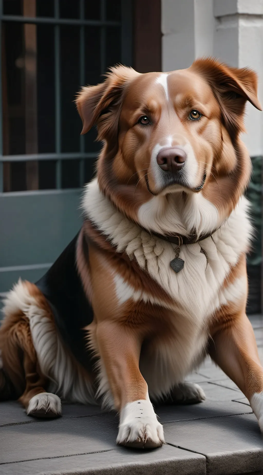 ai character: dog background