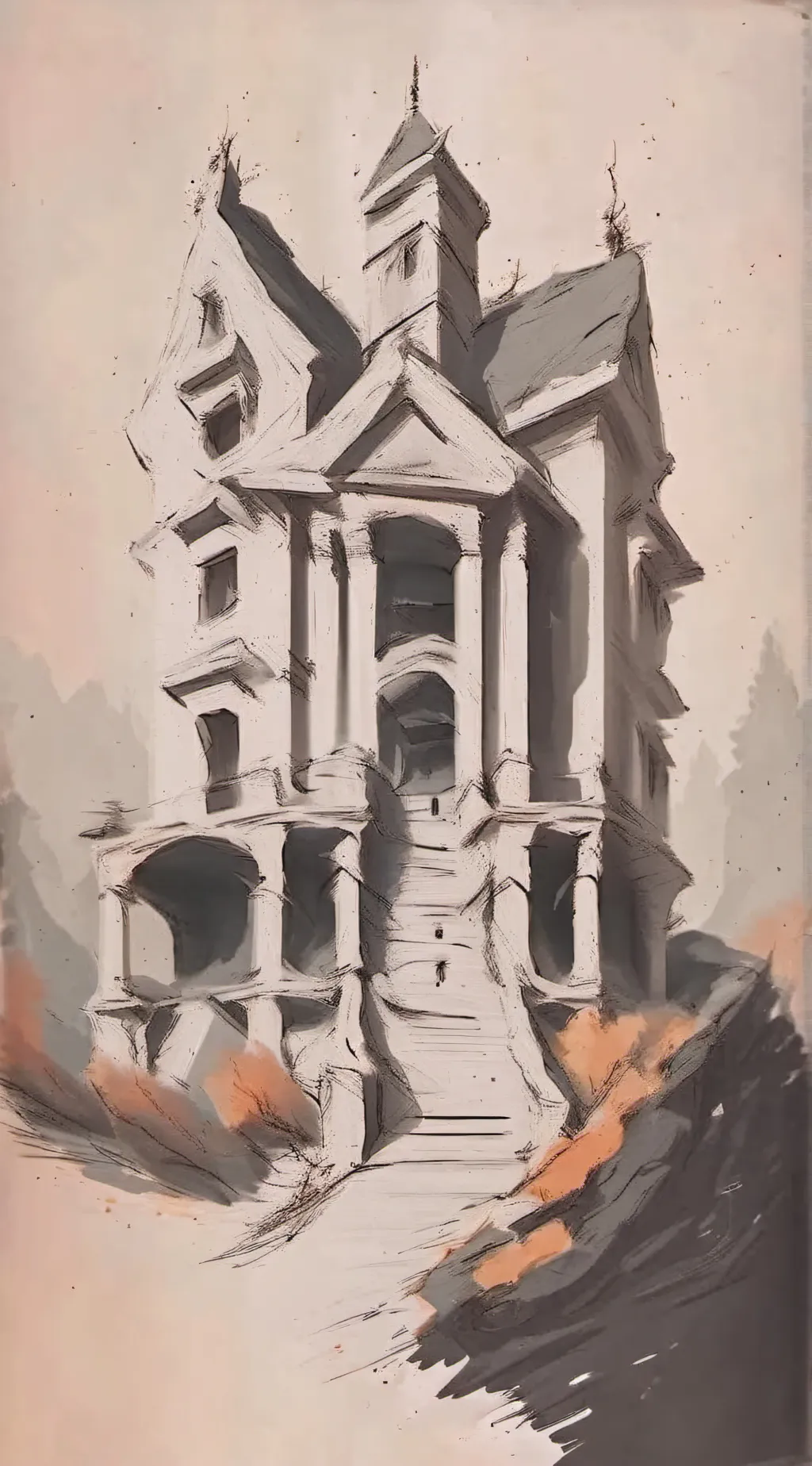 ai character: Haunted mansion background