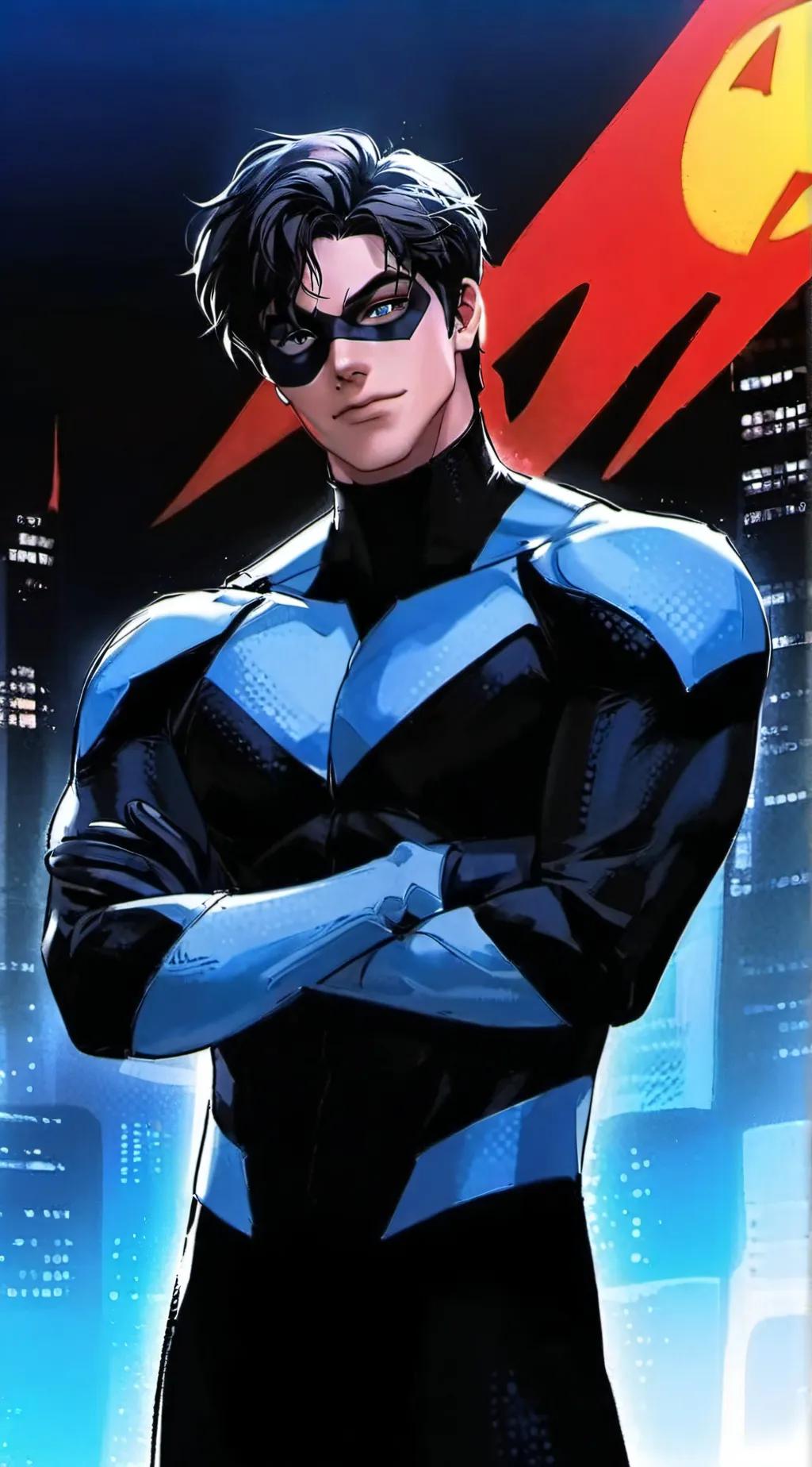 ai character: Nightwing background
