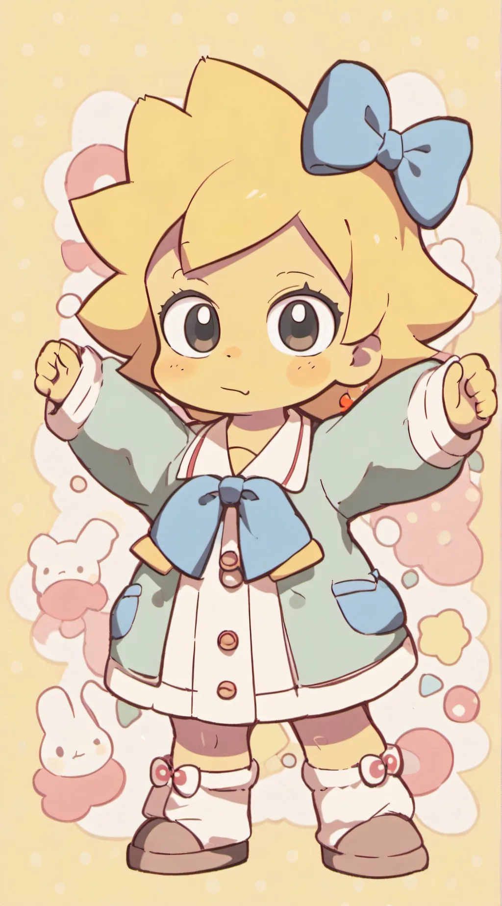 ai character: Maggie Simpson background