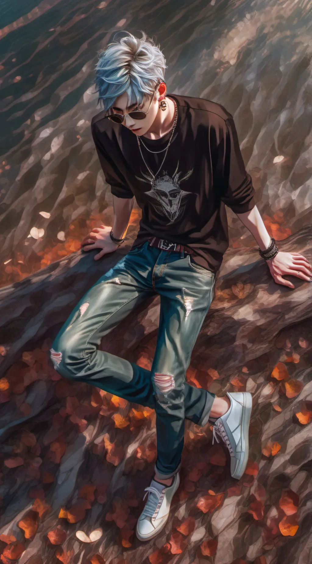 ai character: asher  background