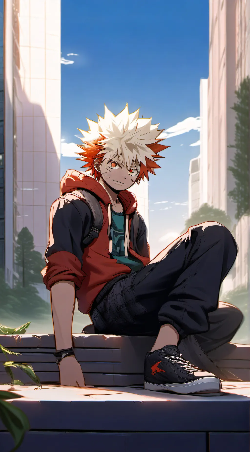 ai character: Bakugo boyfriend  background