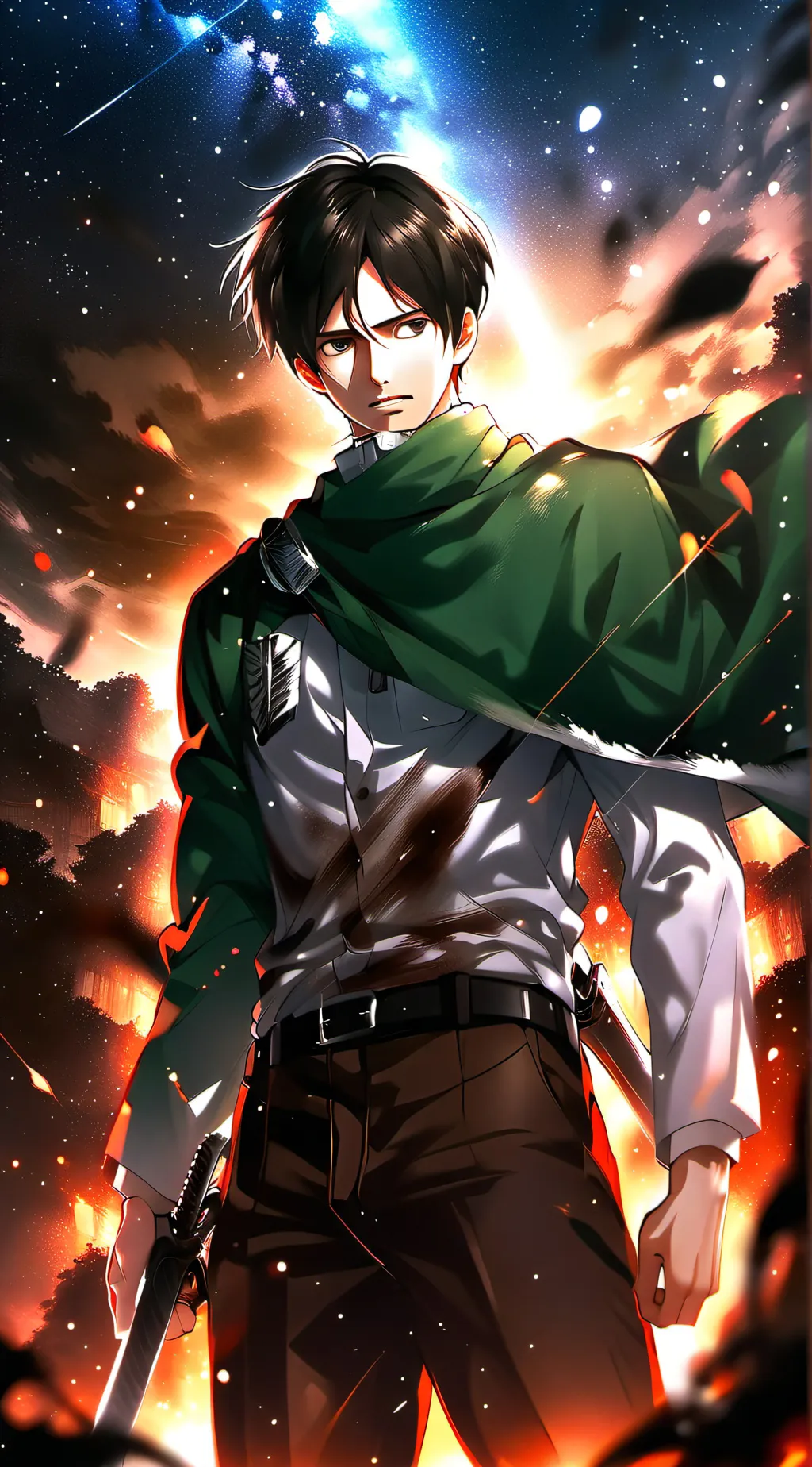 ai character: Eren Yeager background