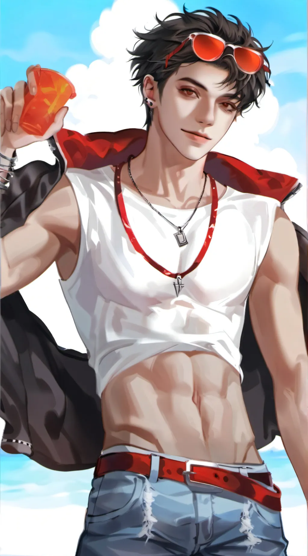 ai character: Drew background