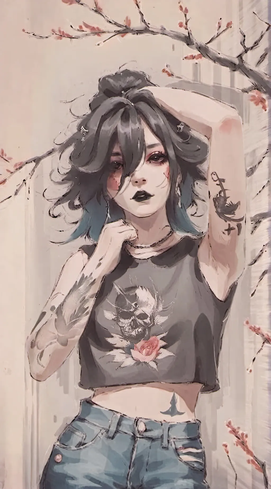ai character: Ella  background