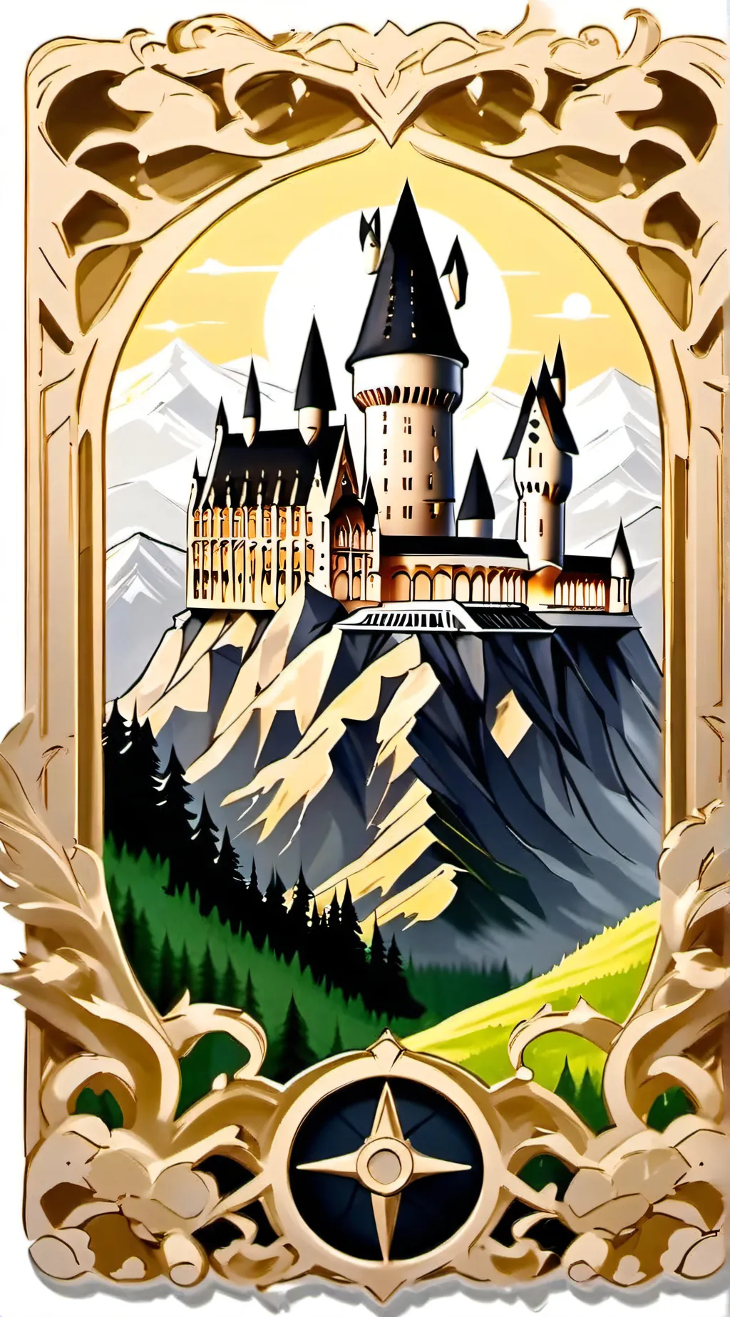 ai character: Hogwarts background
