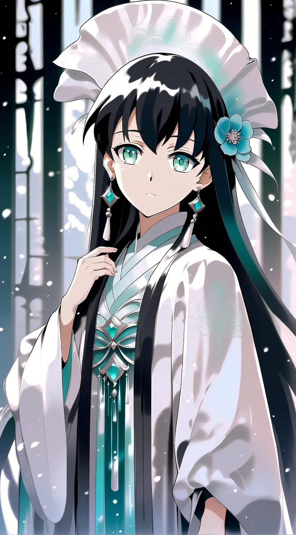 ai character: tokito muichiri  background