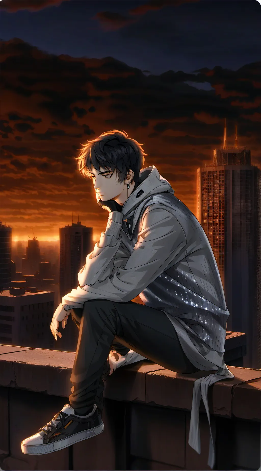 ai character: Orion  background