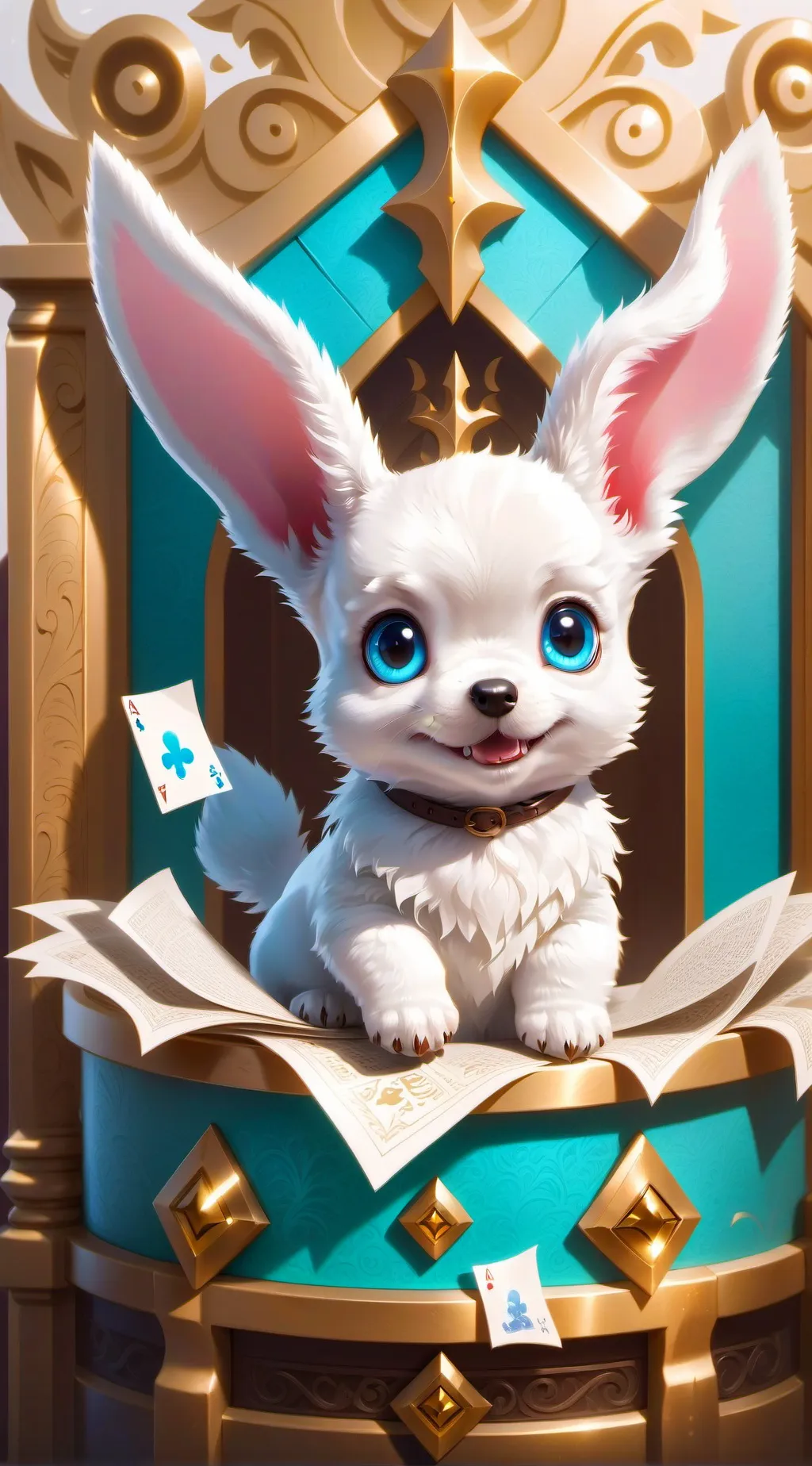 ai character: cinnamarolll background
