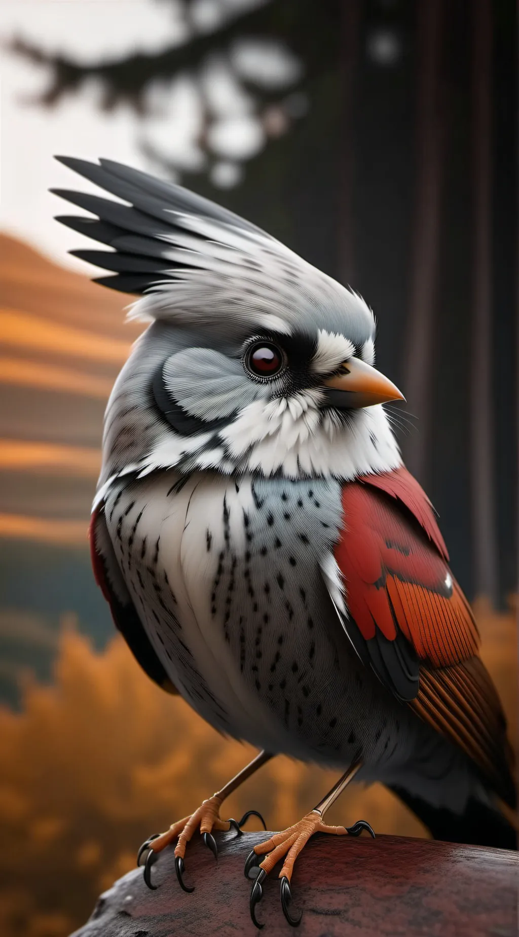 ai character: bird background