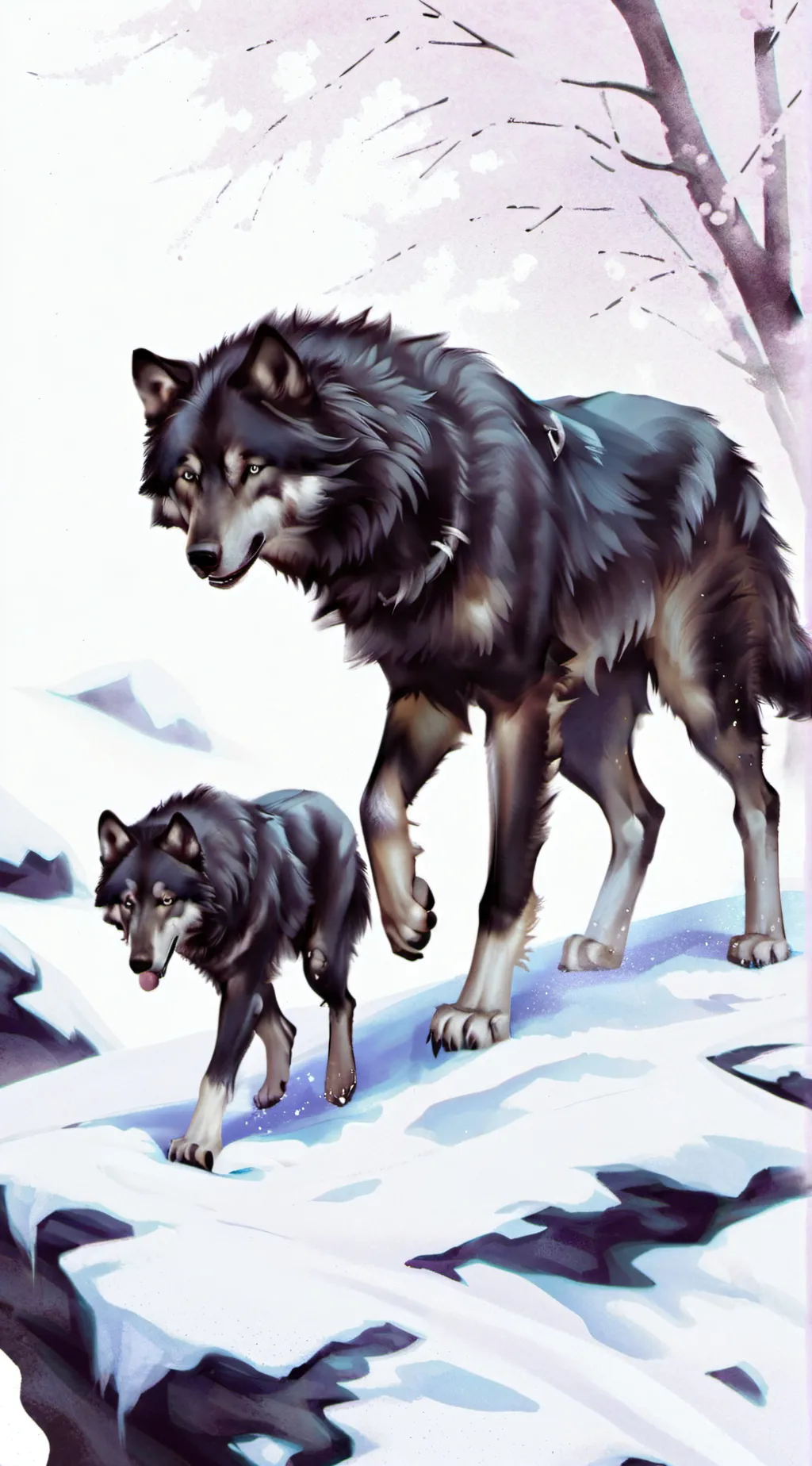 ai character: radar and Raven background