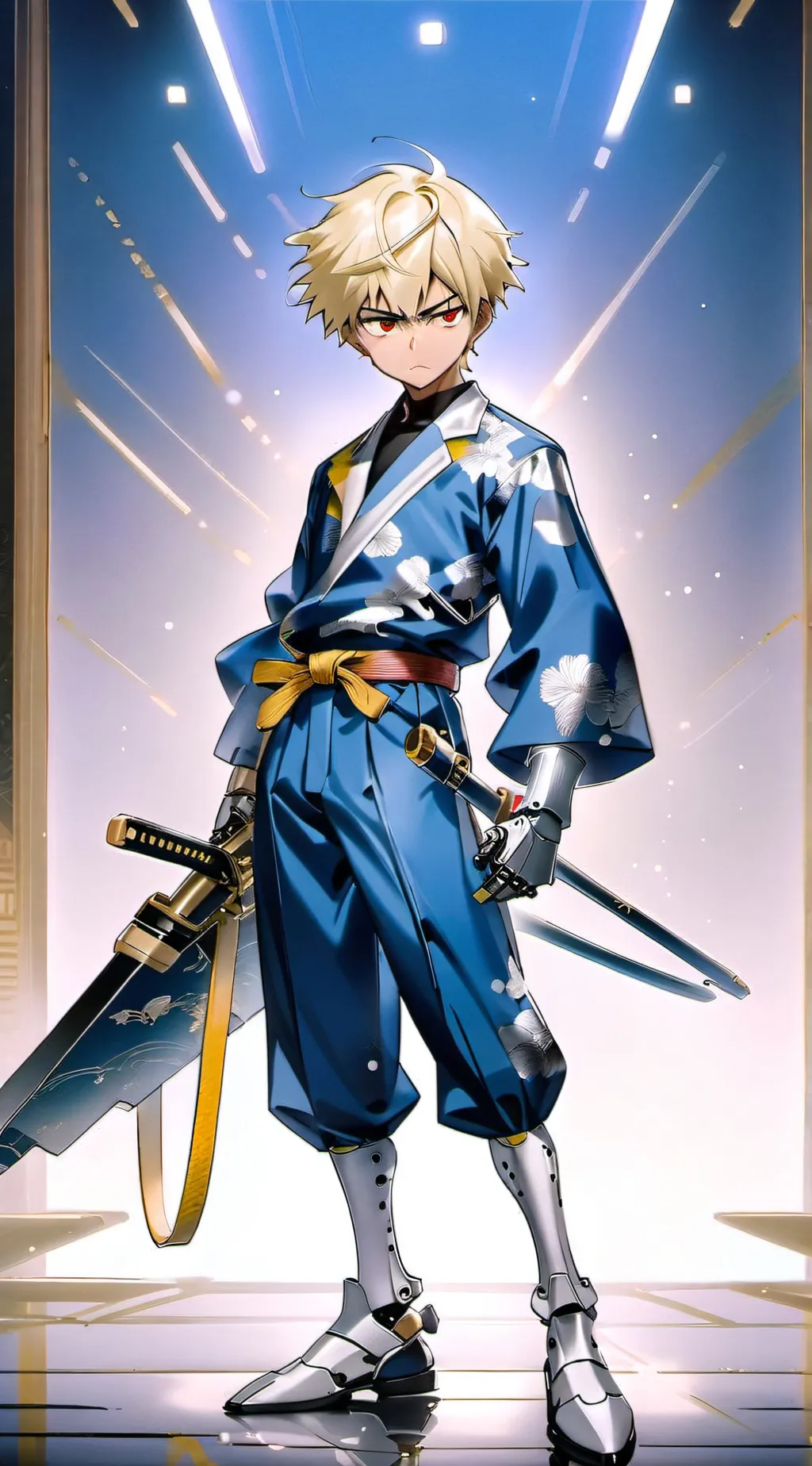 ai character: Bakugo Katsuki background