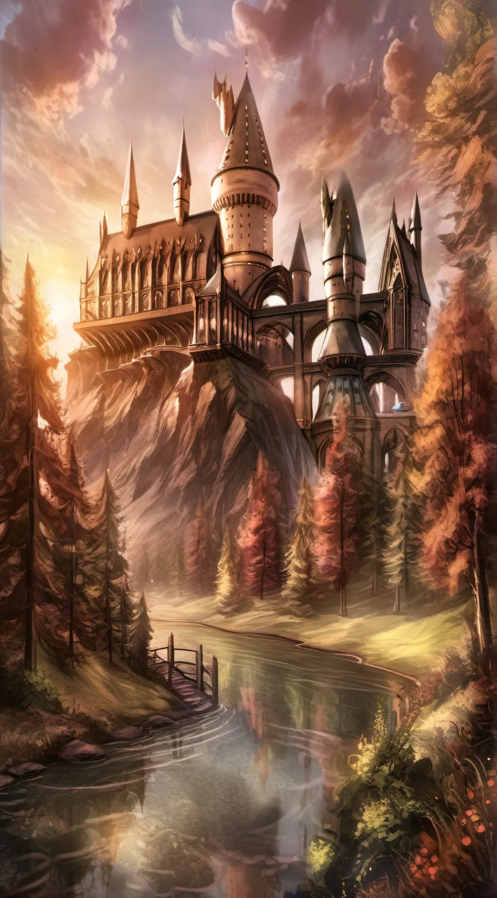 ai character: Hogwarts Lake pt2 background