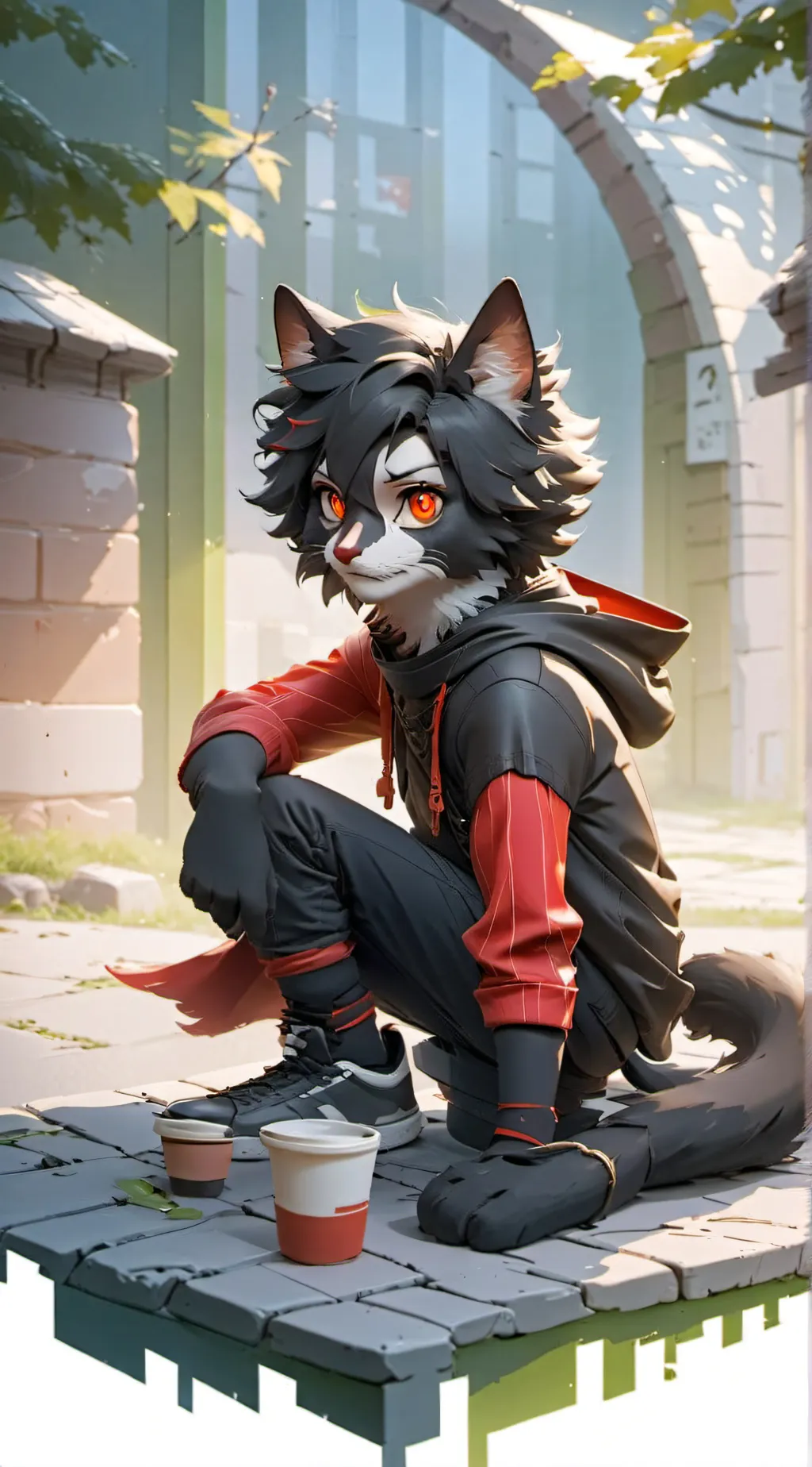 ai character: Shadow(aka elijah) background
