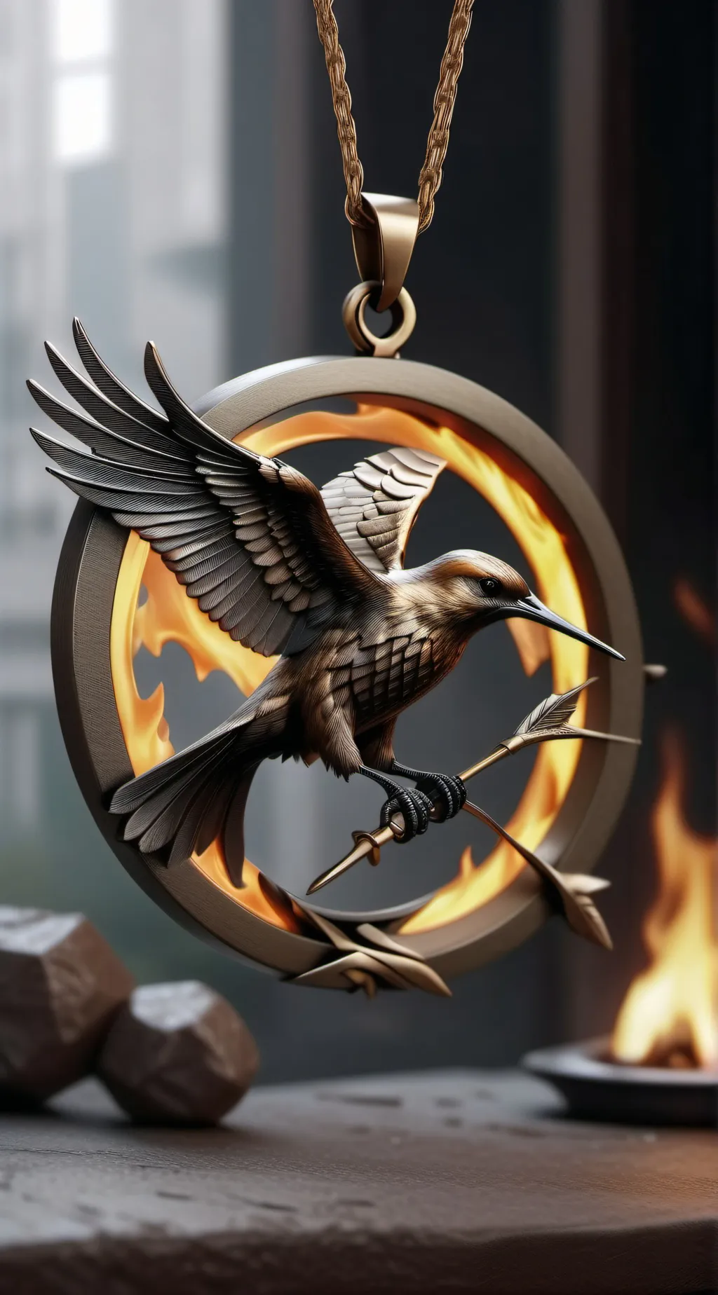 ai character: 77th Hunger games  background