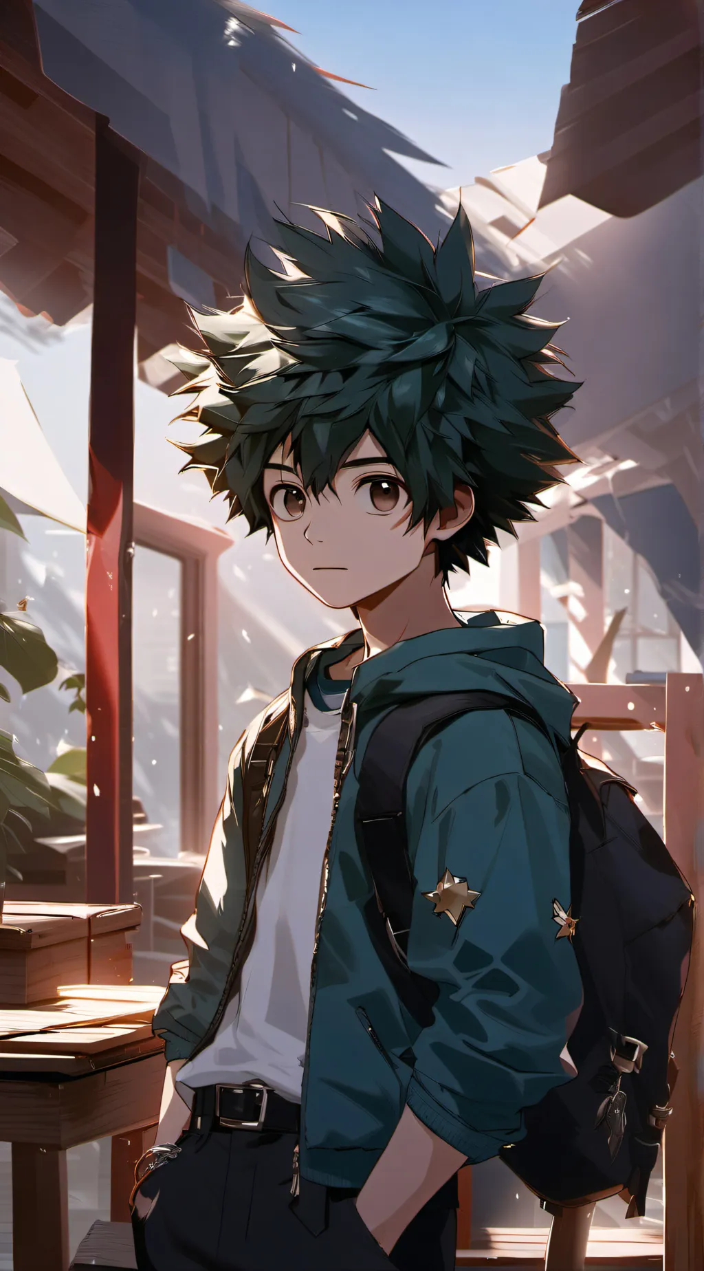 ai character: Deku background