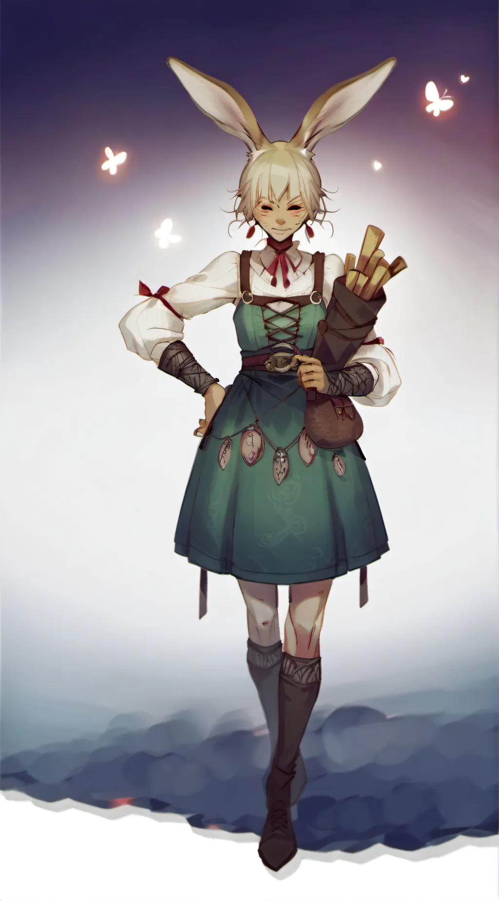 ai character: Harpy hare!❣️ background