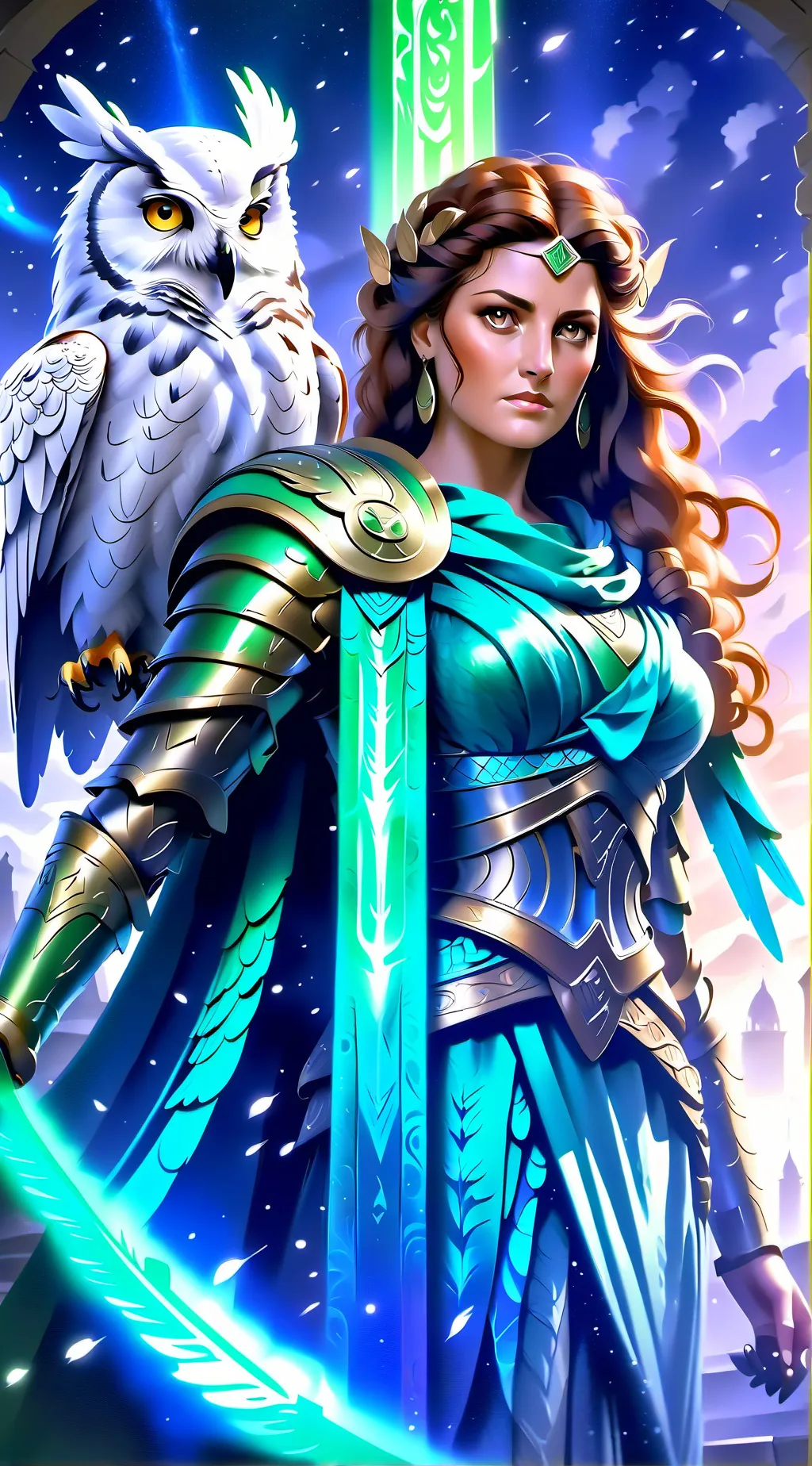 ai character: Athena background