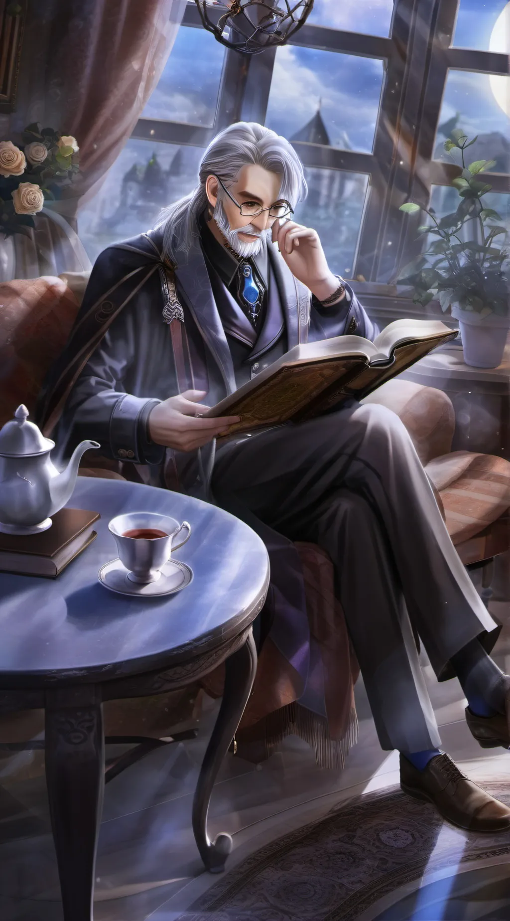 ai character: mens background