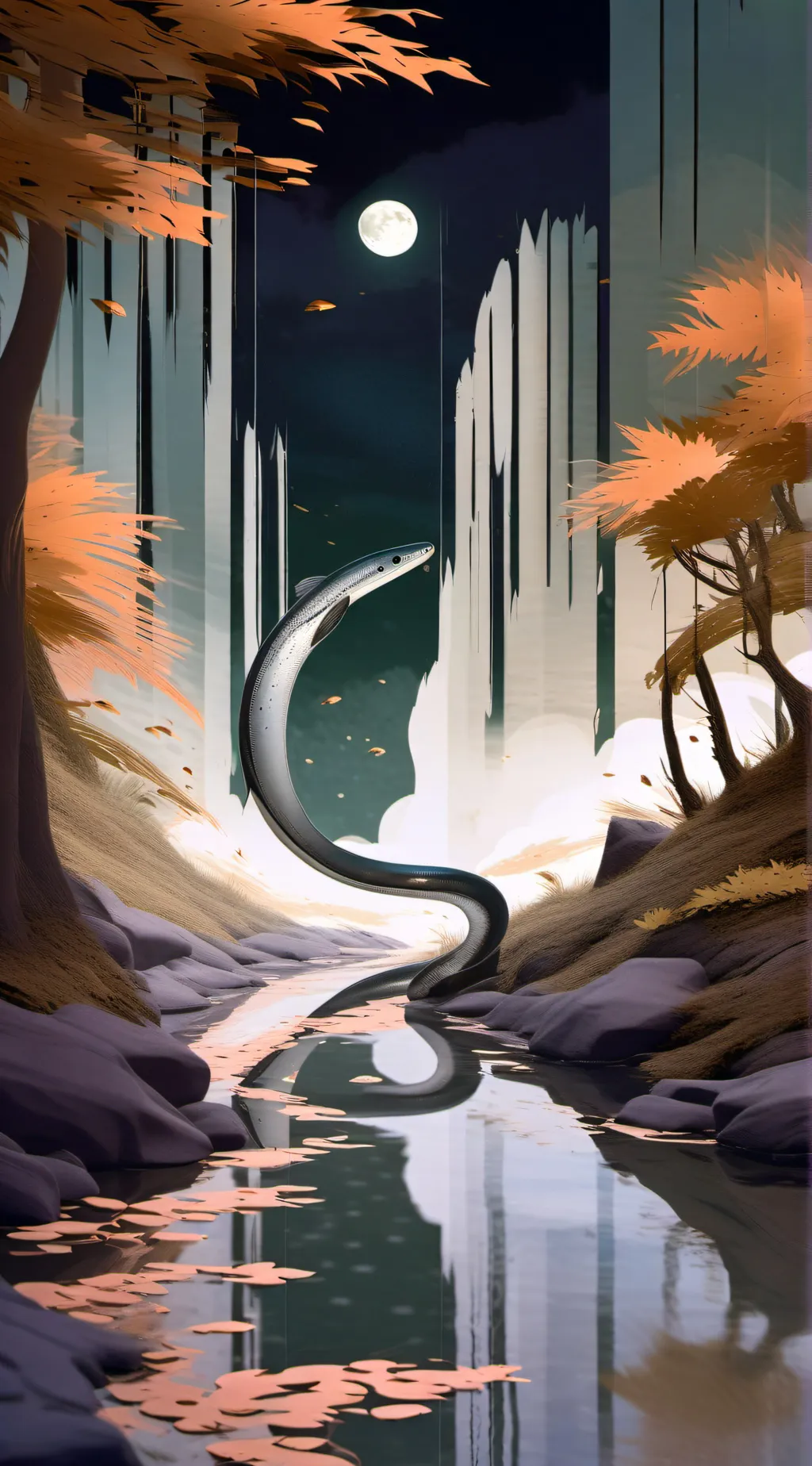 ai character: Eel background