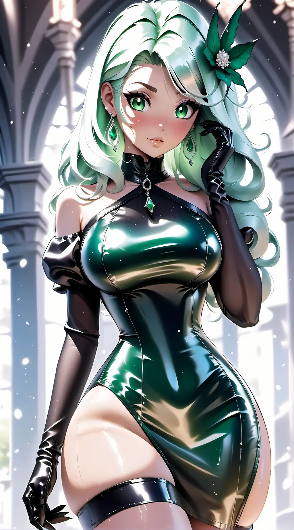 ai character: latex mom background