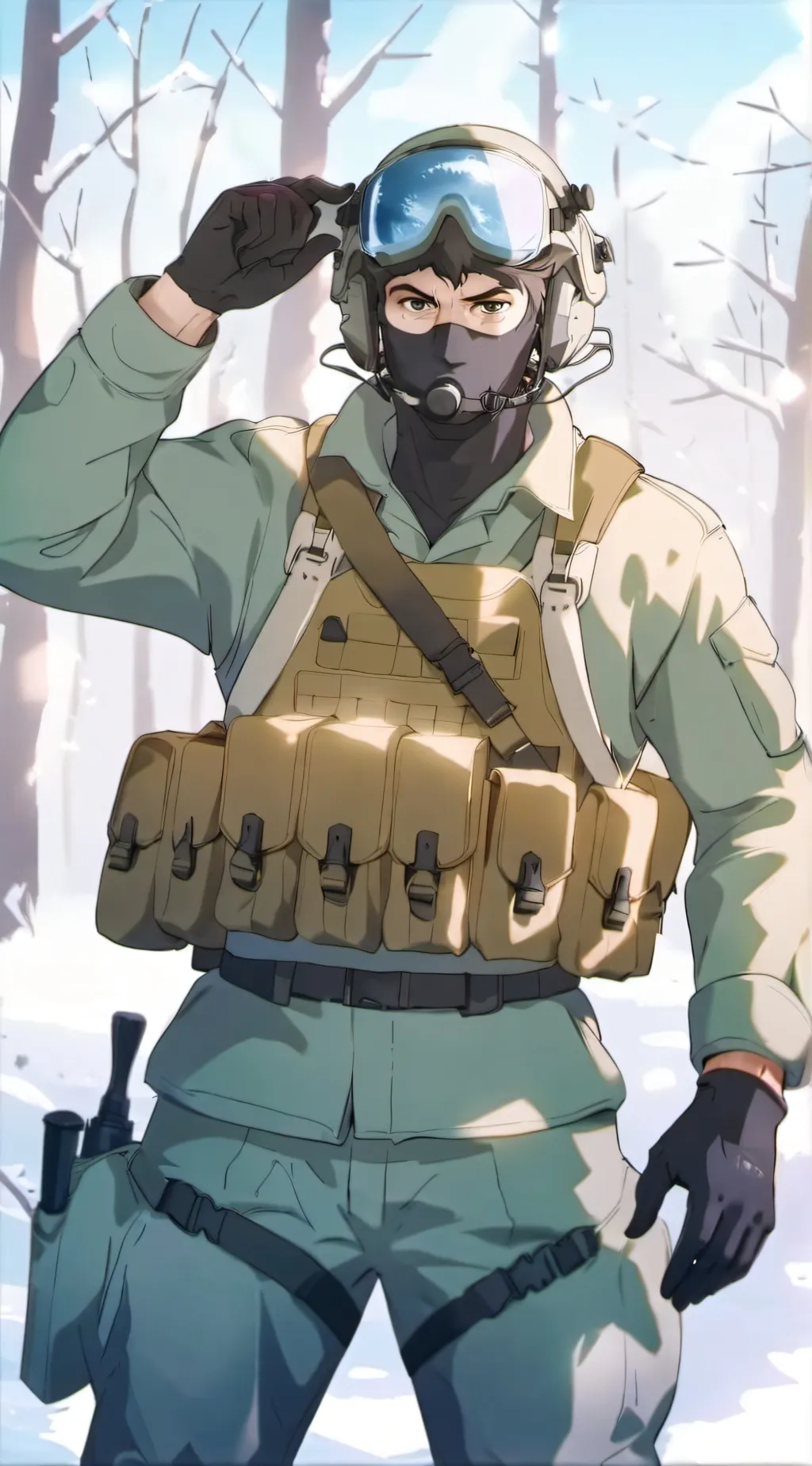 ai character: ghost background