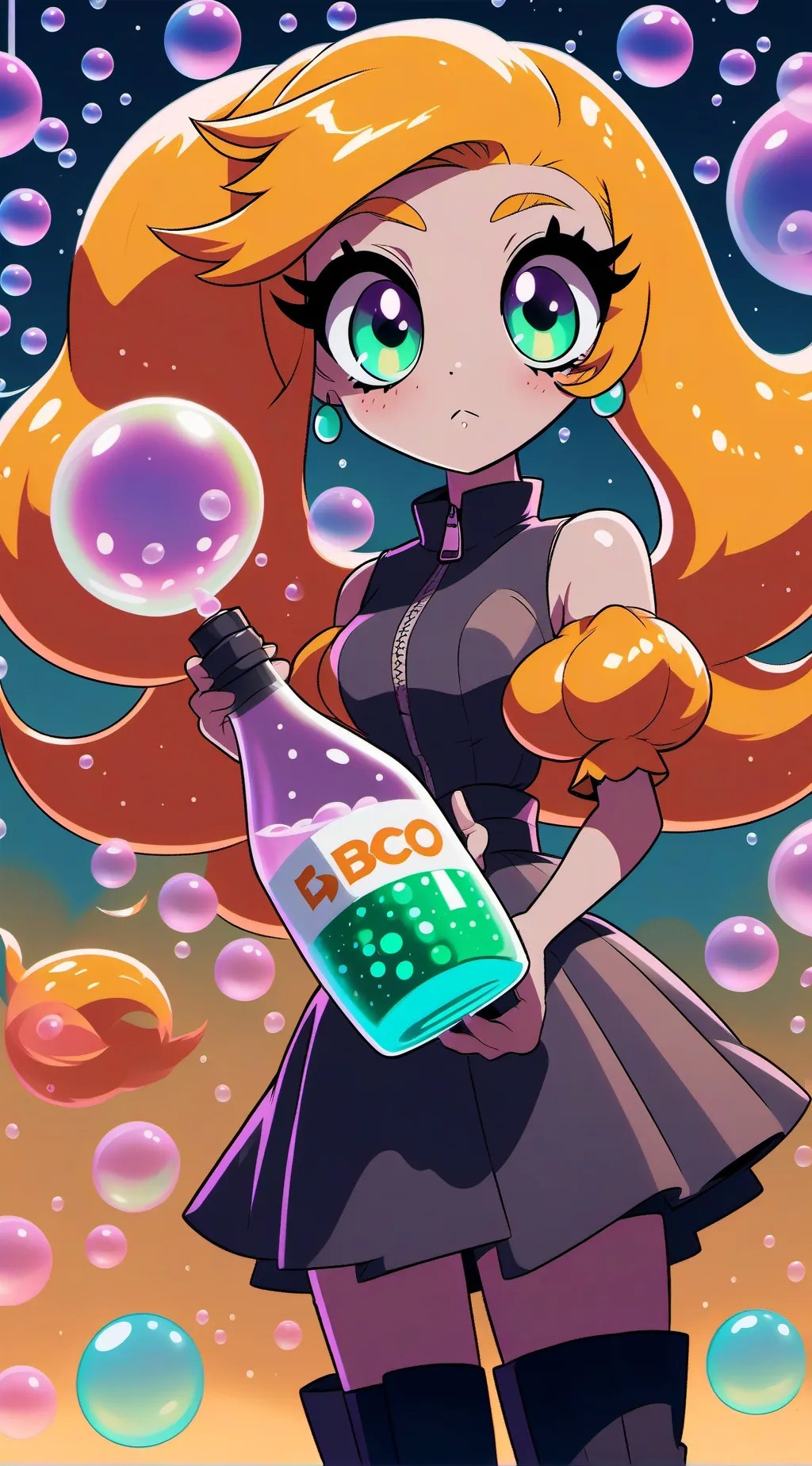 ai character: chicc Bubble  background