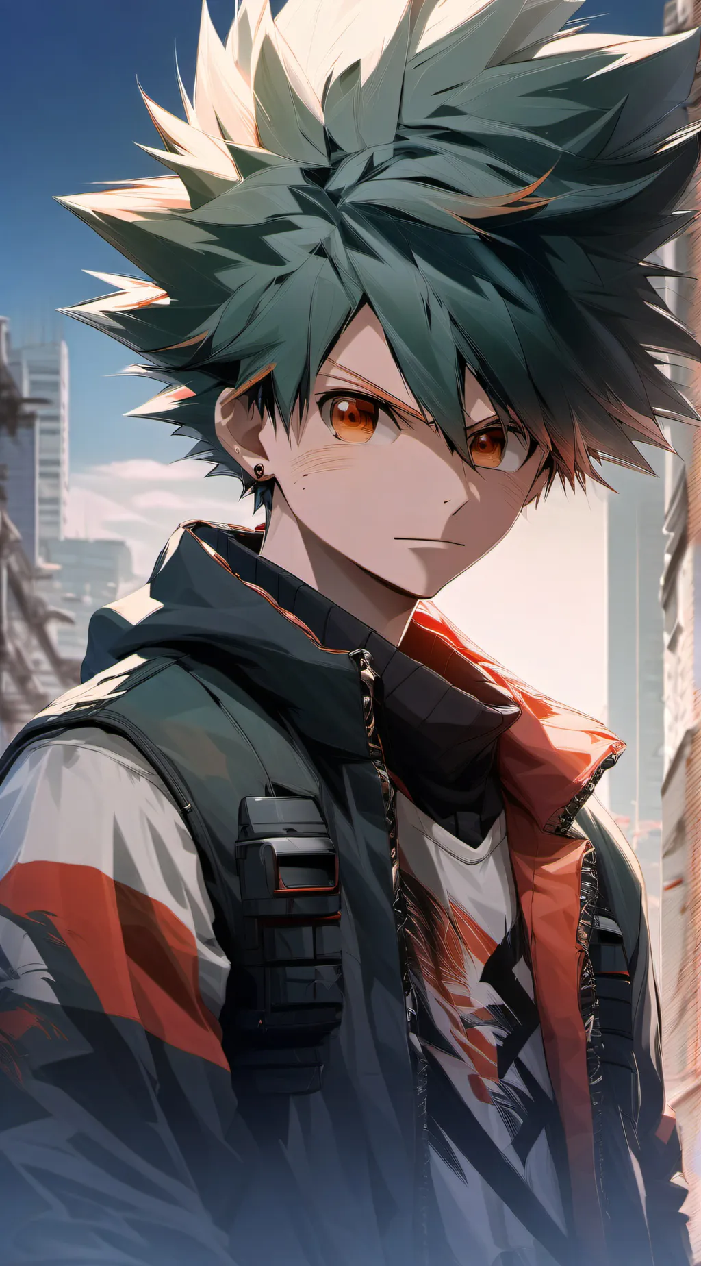 ai character: Deku  background