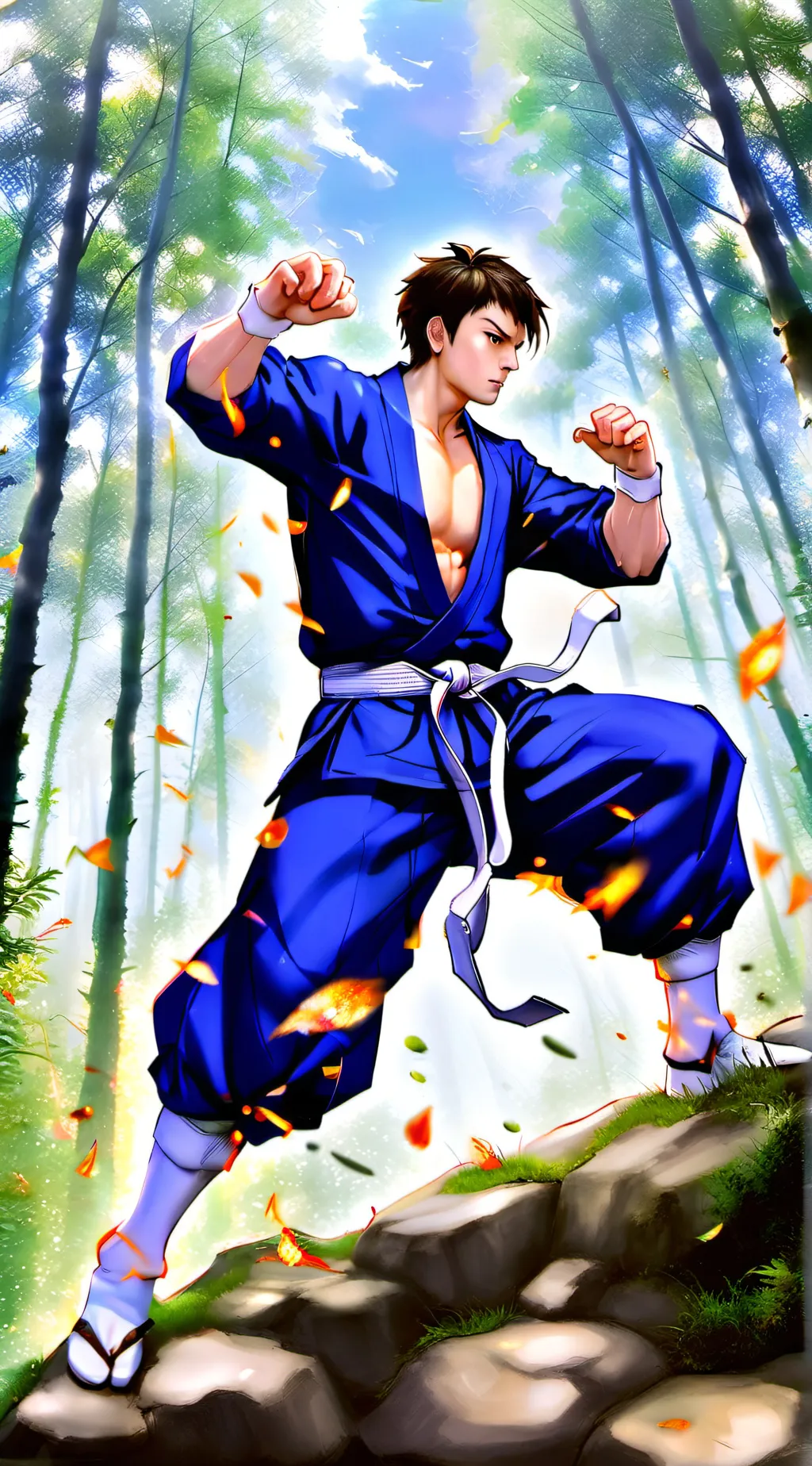 ai character: Naruto game background