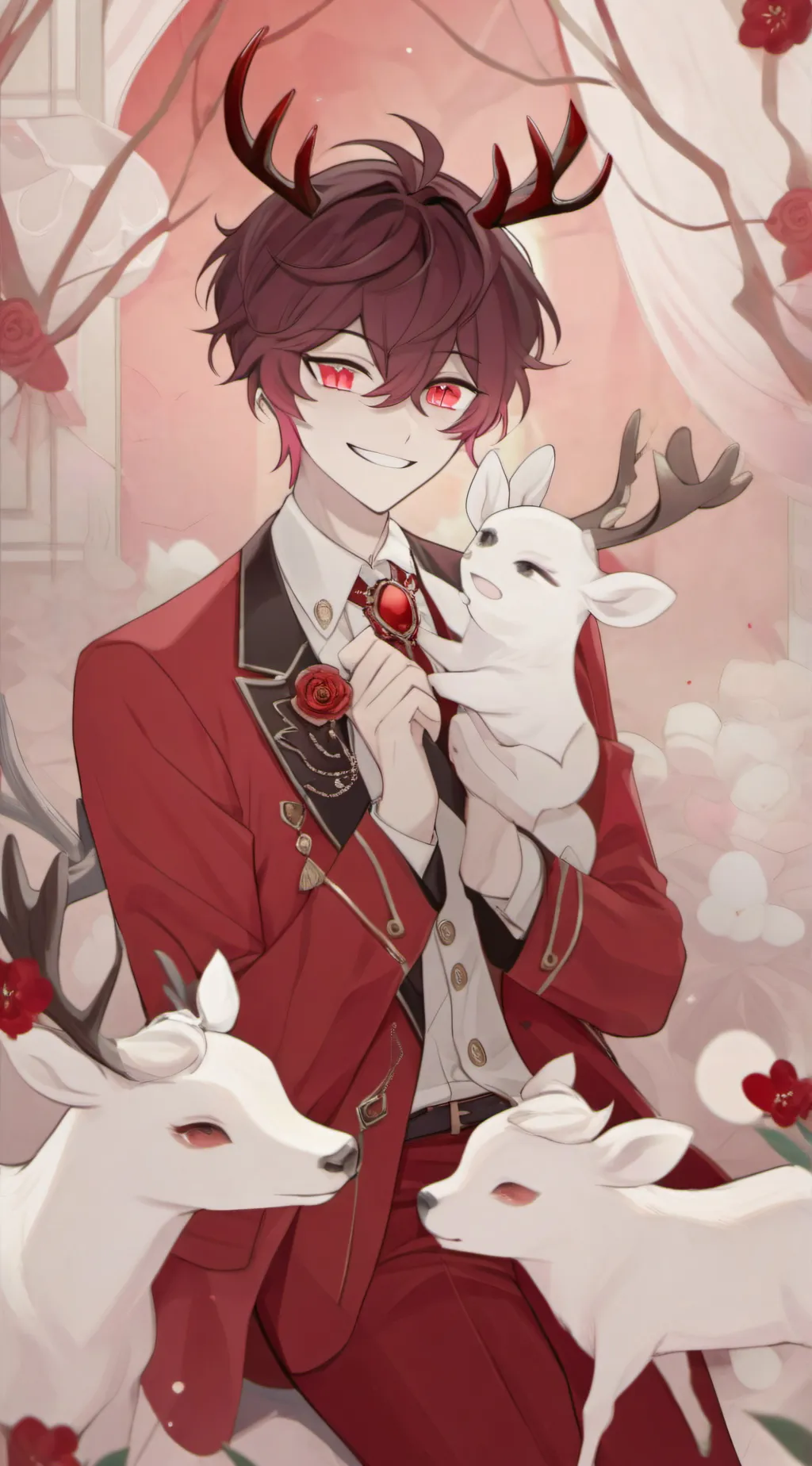 ai character: Alastor in rut background