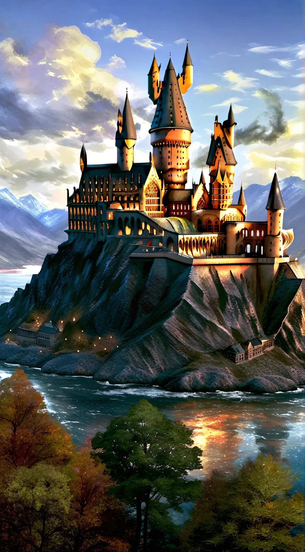 ai character: Hogwarts background